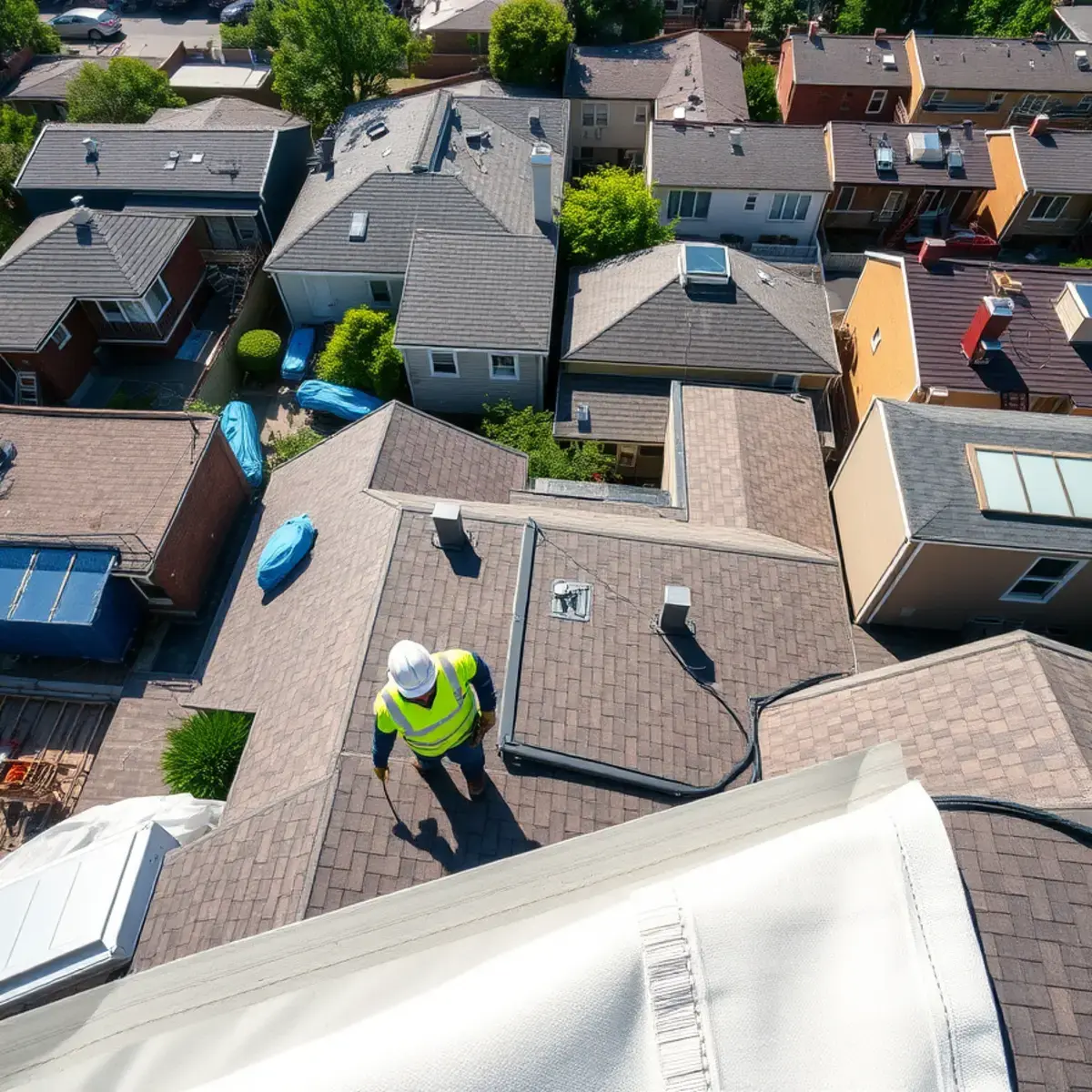 Roof replacement project near Douglaston, NY