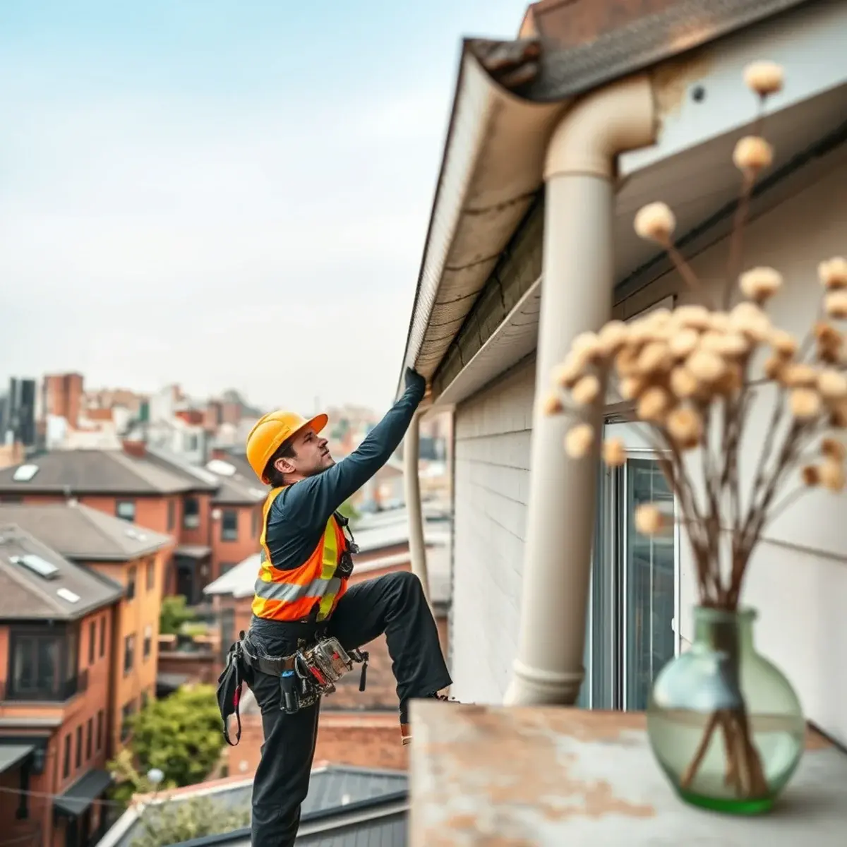 Gutter protection and roof drainage work near Dyker Heights, NY