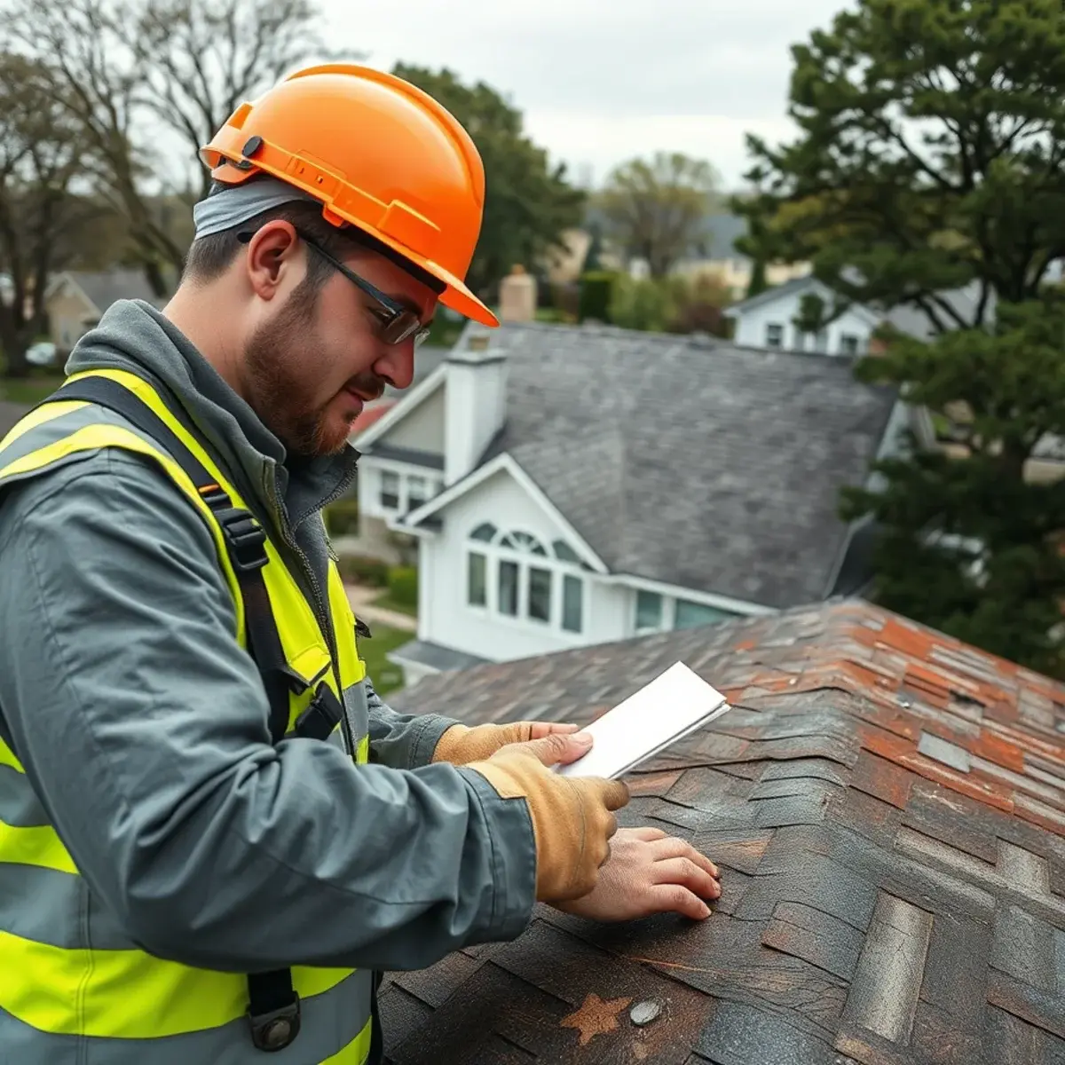 Storm damage roof repair near East Hampton, NY