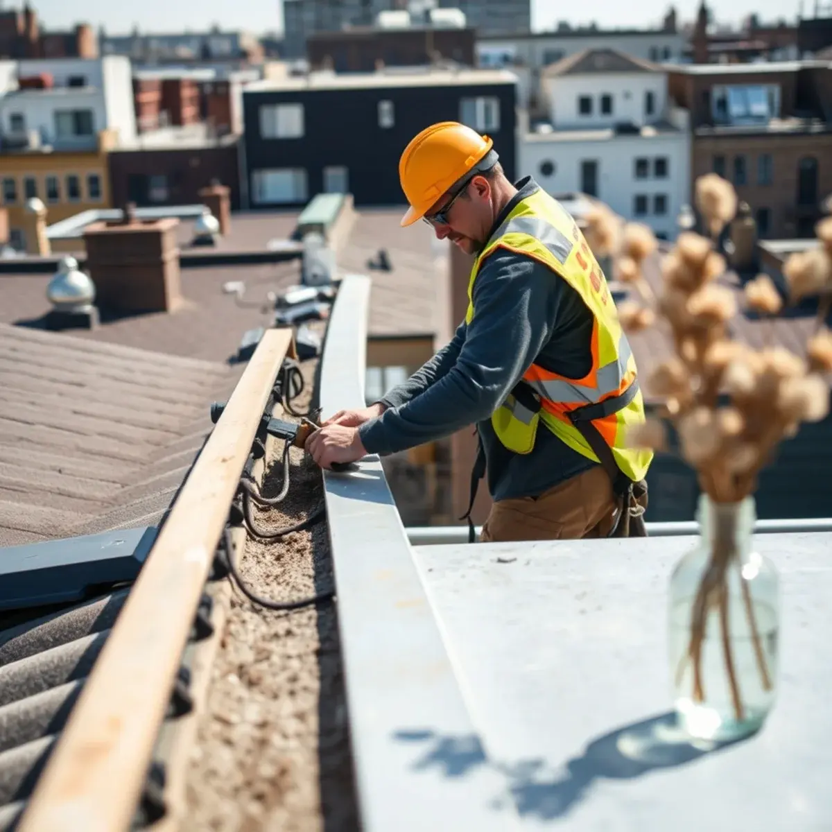 Gutter protection and roof drainage work near East Harlem, NY