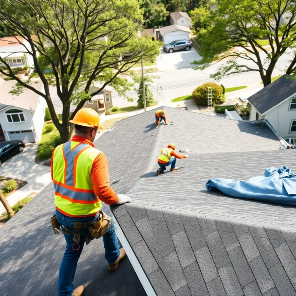 Roof replacement project near East Moriches, NY