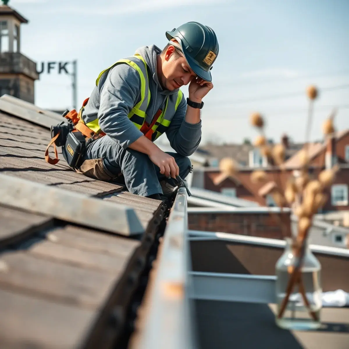 Gutter protection and roof drainage work near East New York, NY