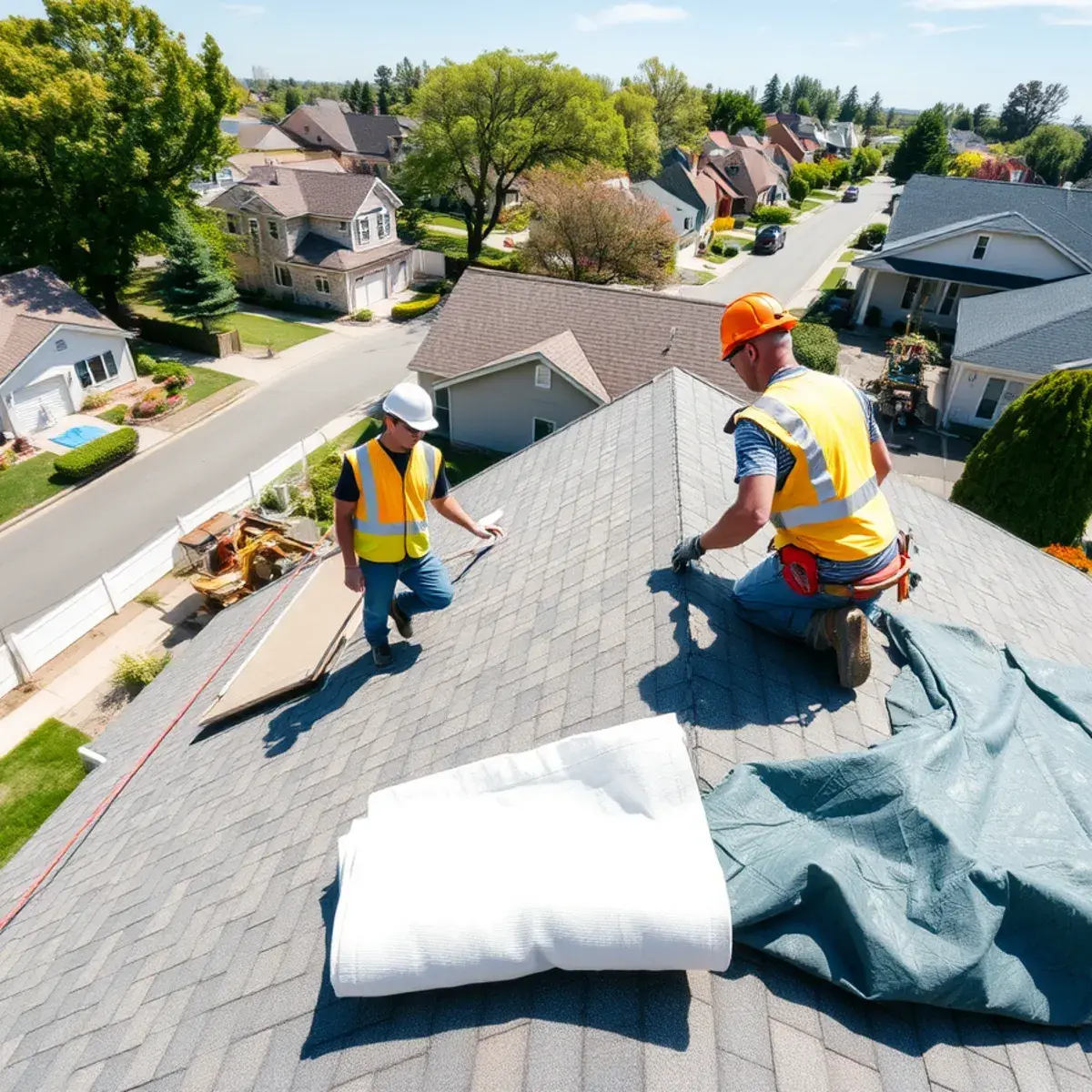 Roof replacement project near Elmont, NY