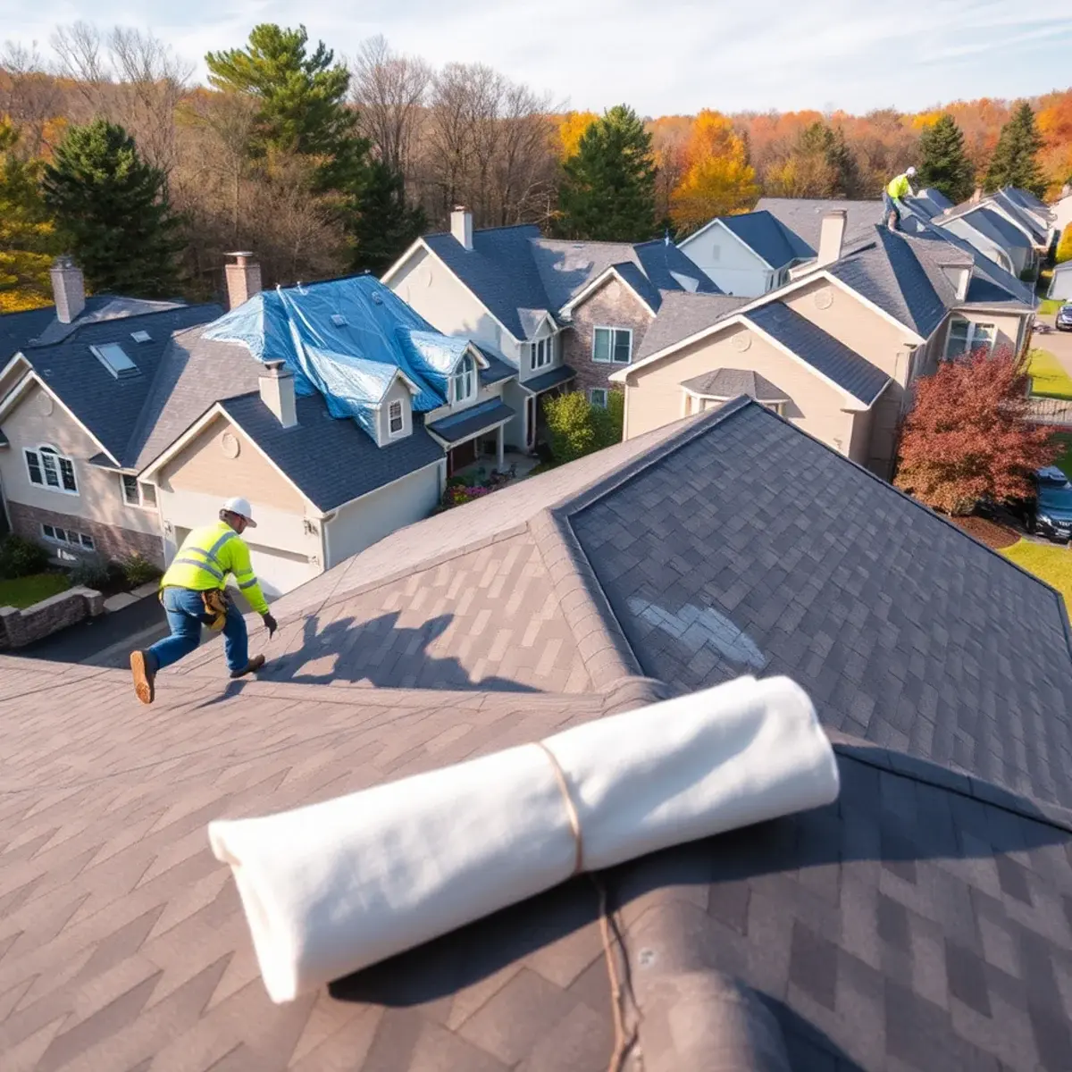 Roof replacement project near Fallsburg, NY