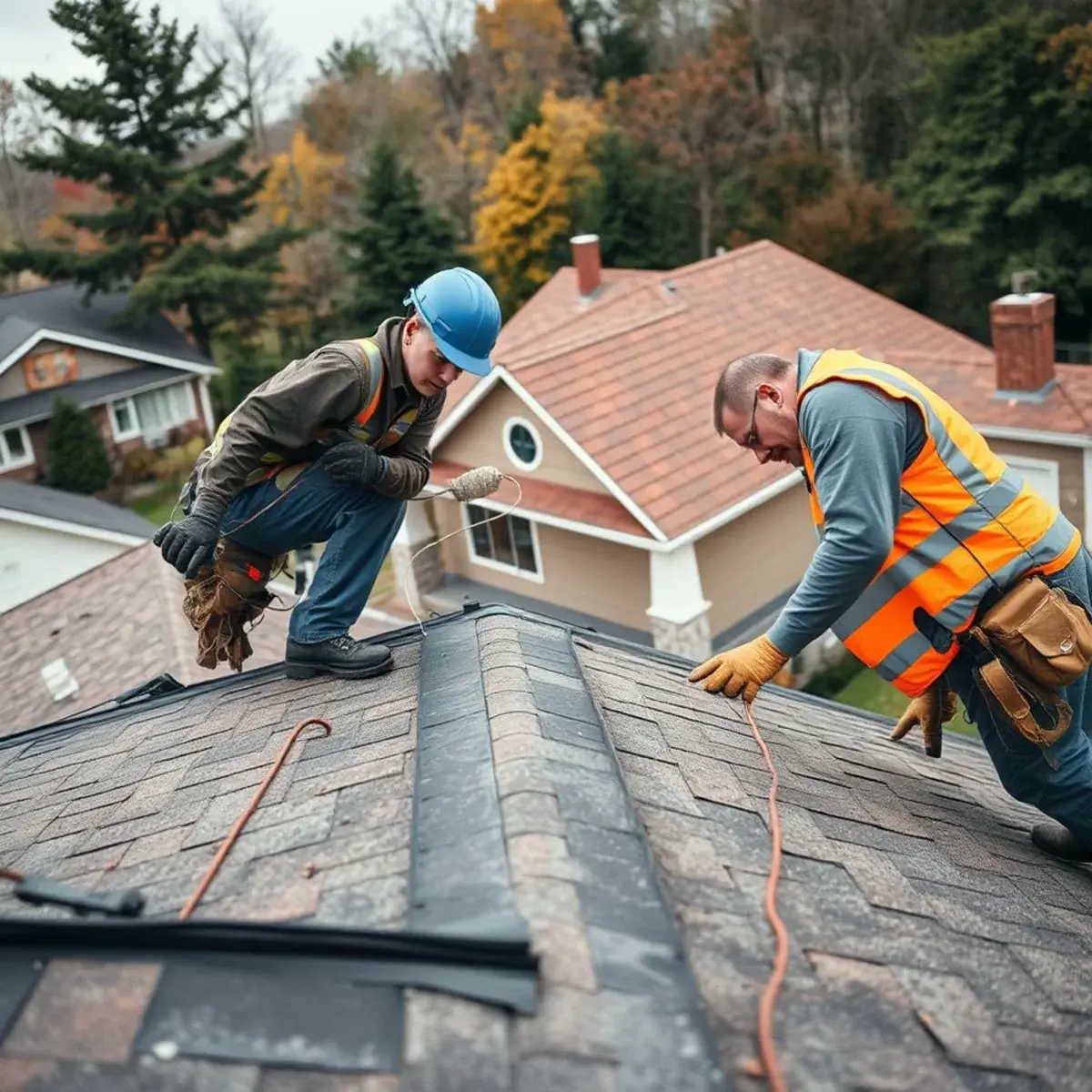 Storm damage roof repair near Fallsburg, NY
