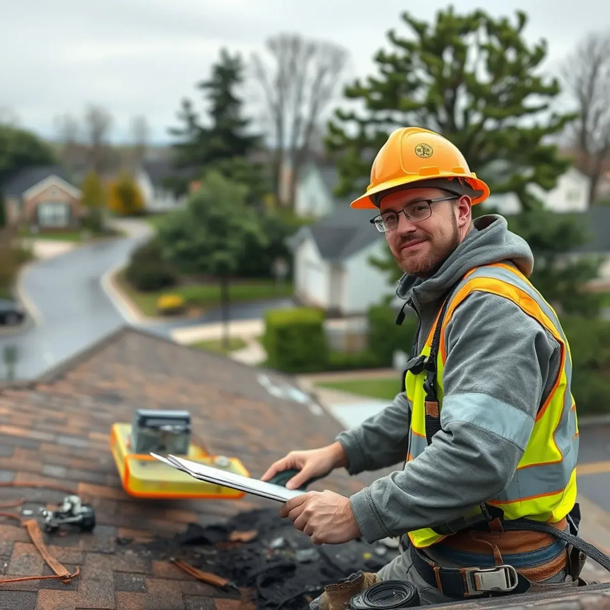 Storm damage roof repair near Farmingdale, NY