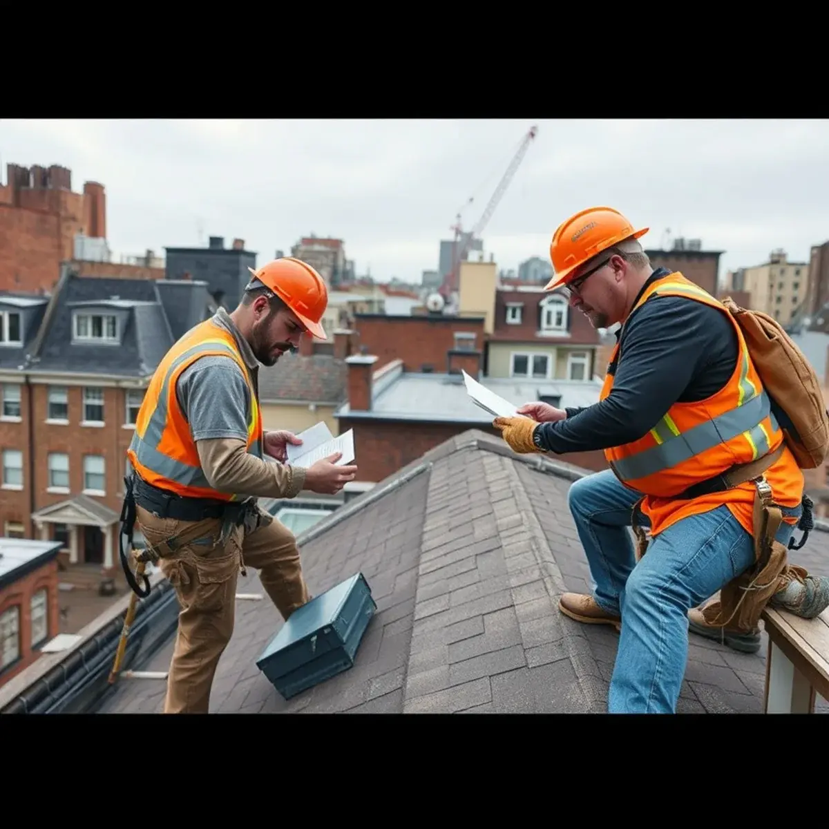 Storm damage roof repair near Flatiron, NY