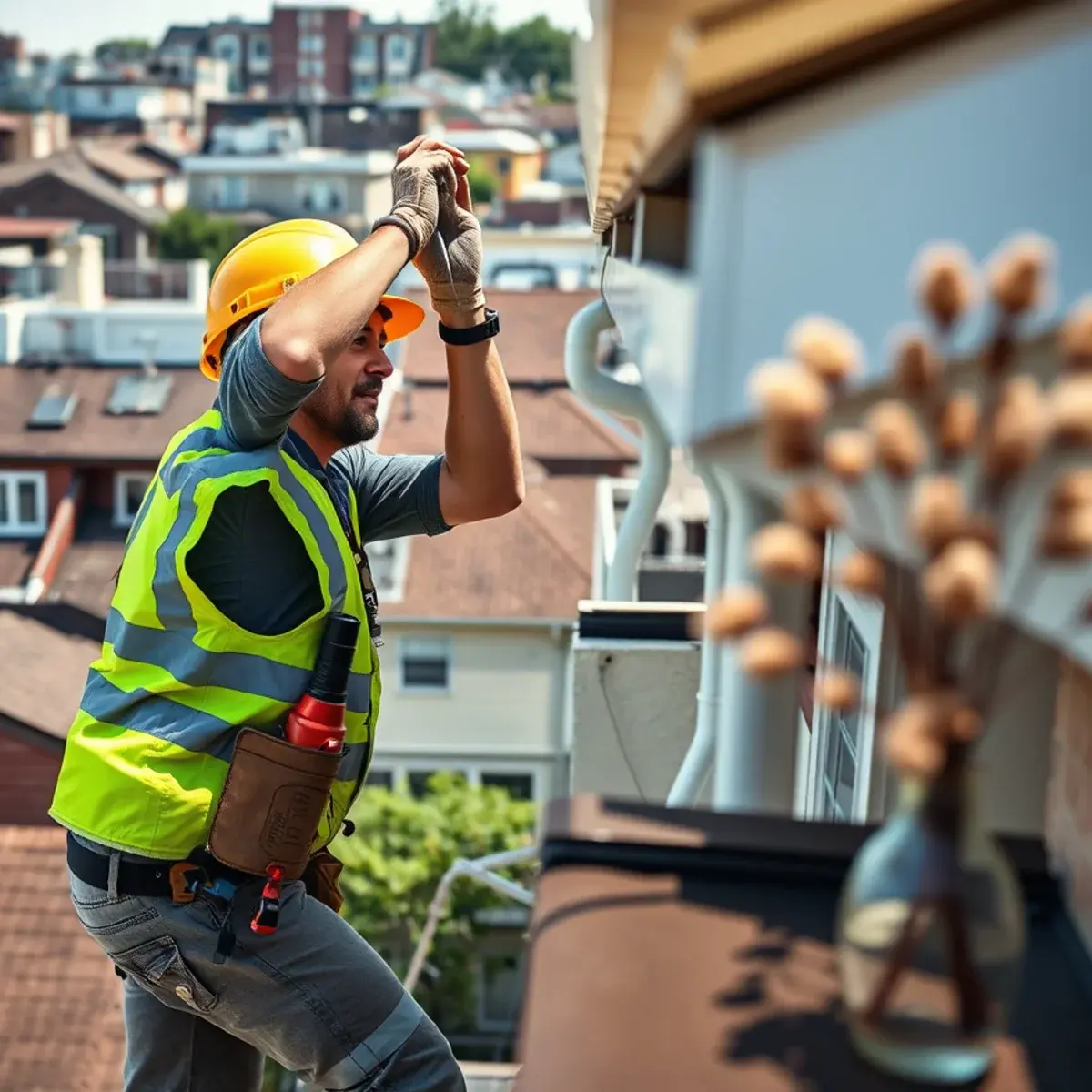 Gutter protection and roof drainage work near Flushing, NY