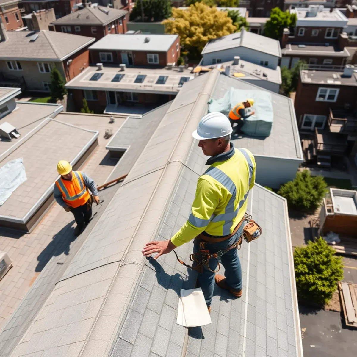 Roof replacement project near Fordham, NY