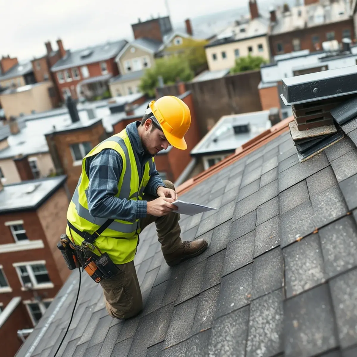 Storm damage roof repair near Fort Greene, NY
