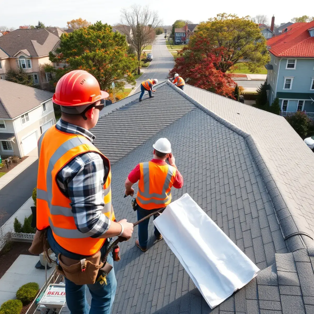 Roof replacement project near Glen Cove, NY