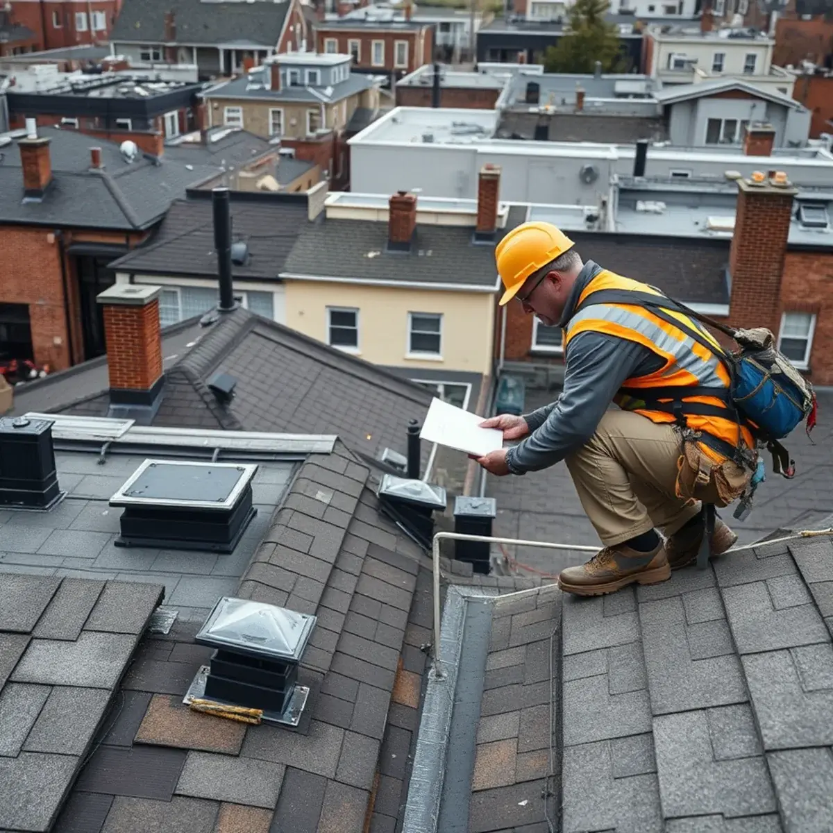 Storm damage roof repair near Grant City, NY