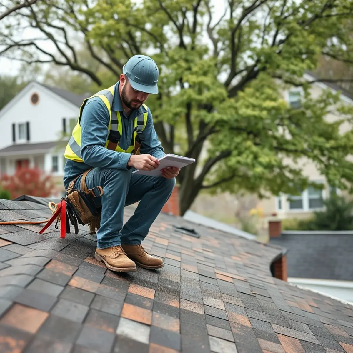 Storm damage roof repair near Greenlawn, NY