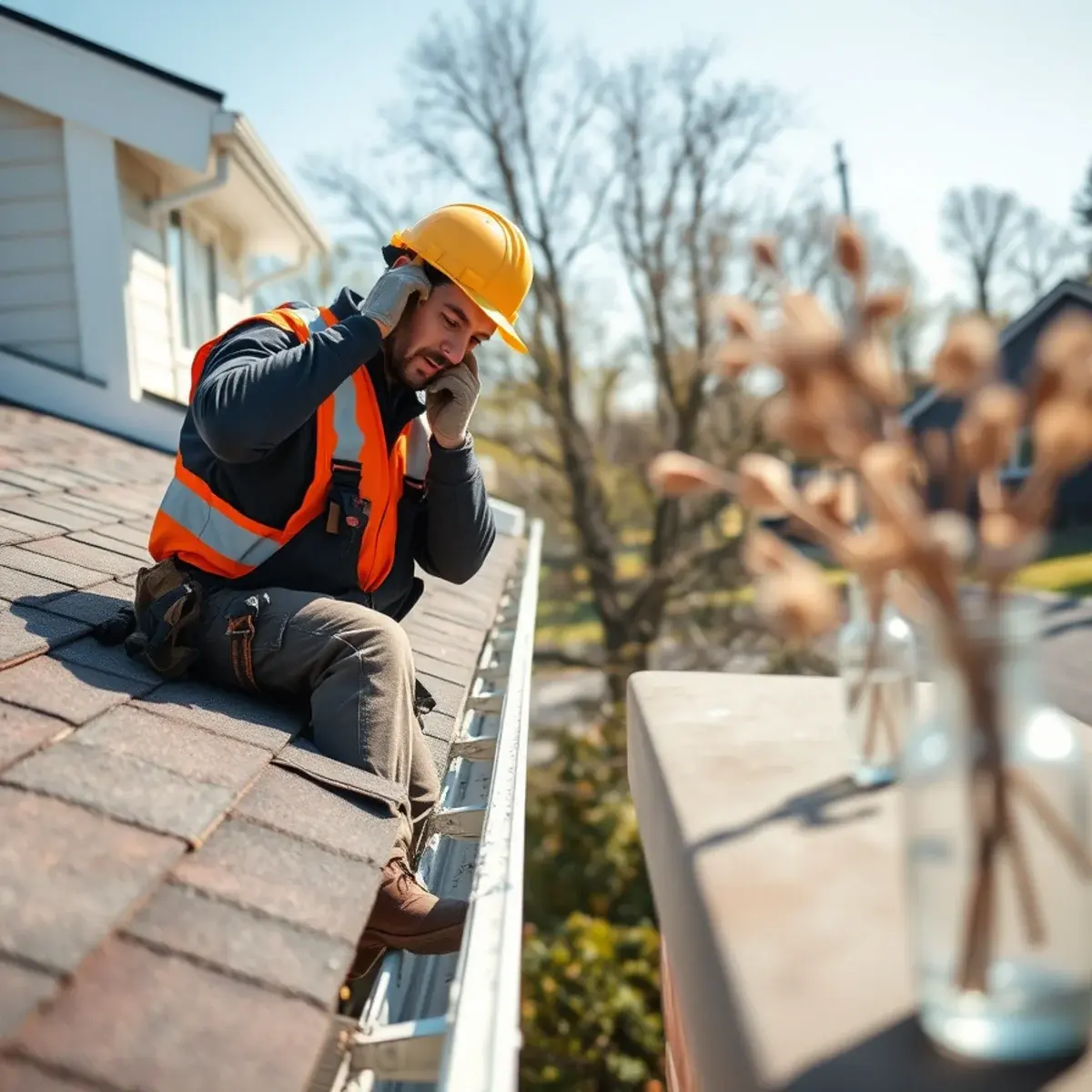 Gutter protection and roof drainage work near Greenlawn, NY