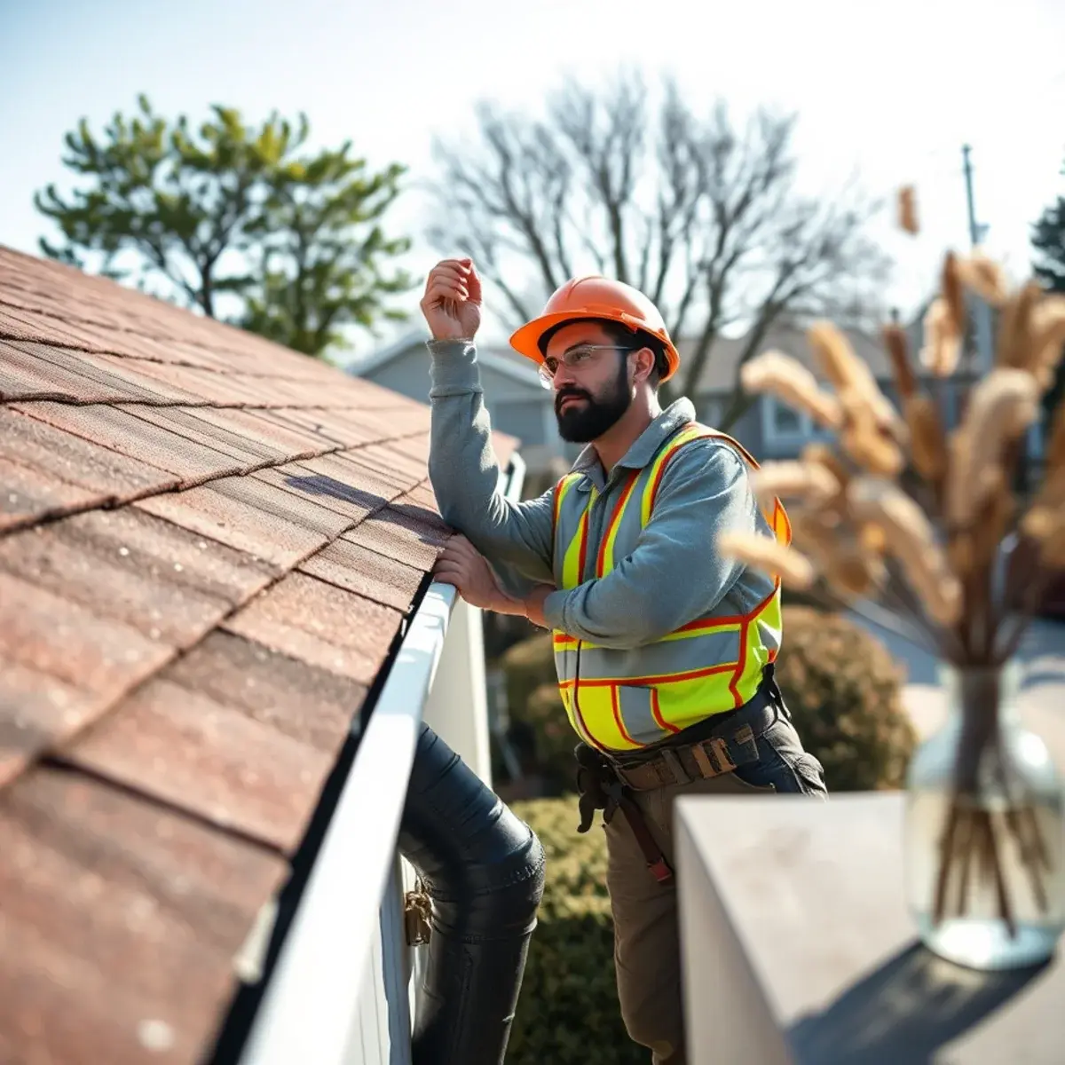 Gutter protection and roof drainage work near Hampton Bays, NY