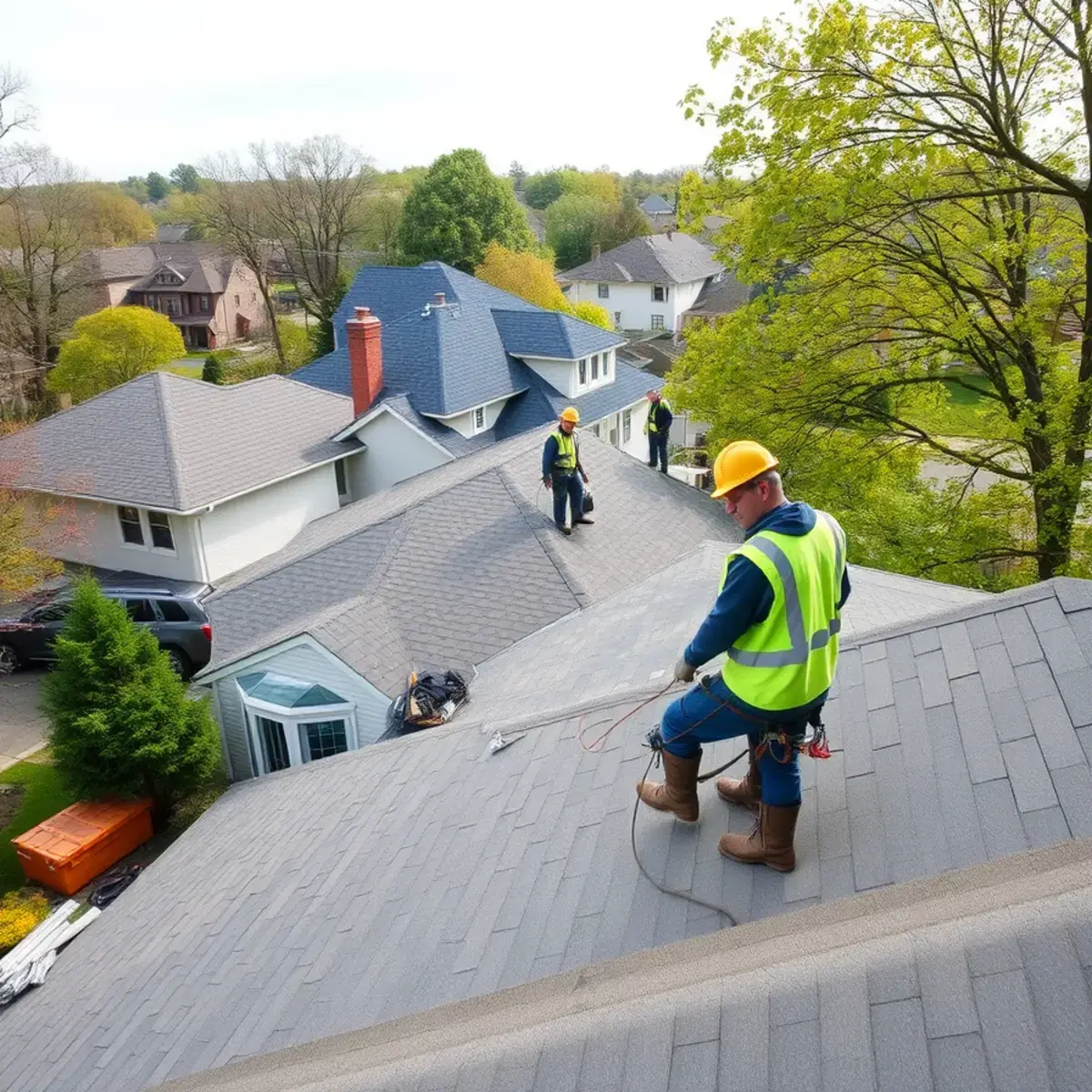 Roof replacement project near Harrison, NY