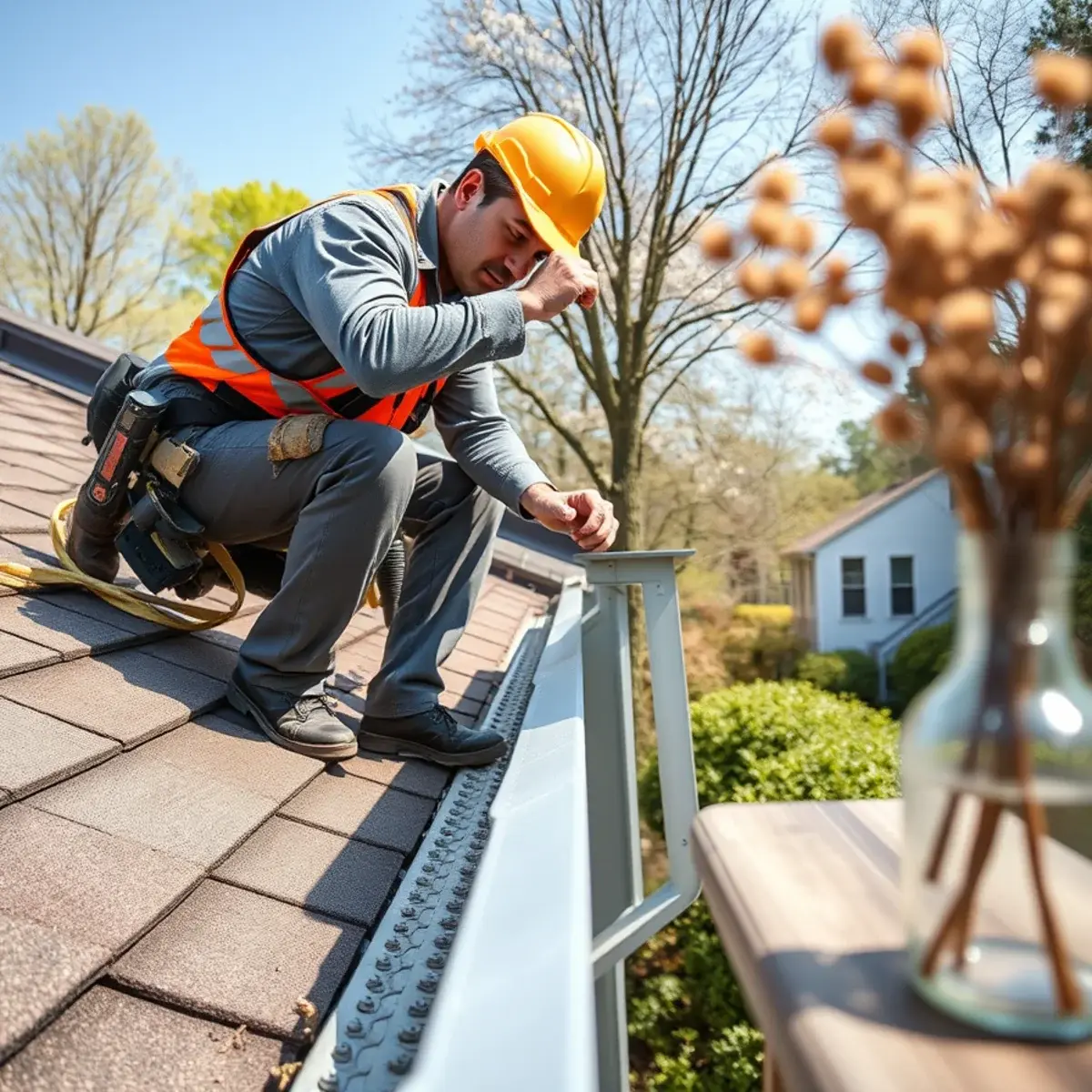 Gutter protection and roof drainage work near Harrison, NY