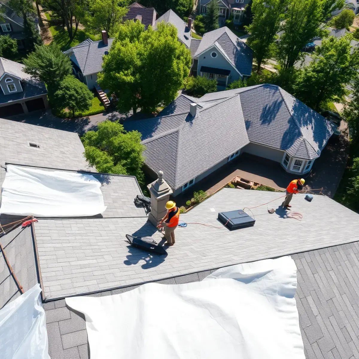 Roof replacement project near Hastings-on-Hudson, NY