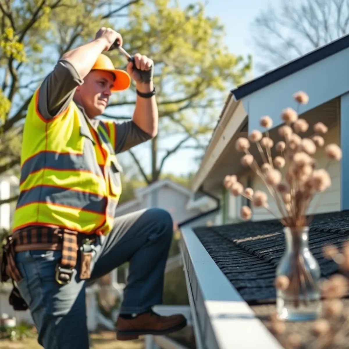 Gutter protection and roof drainage work near Hauppauge, NY