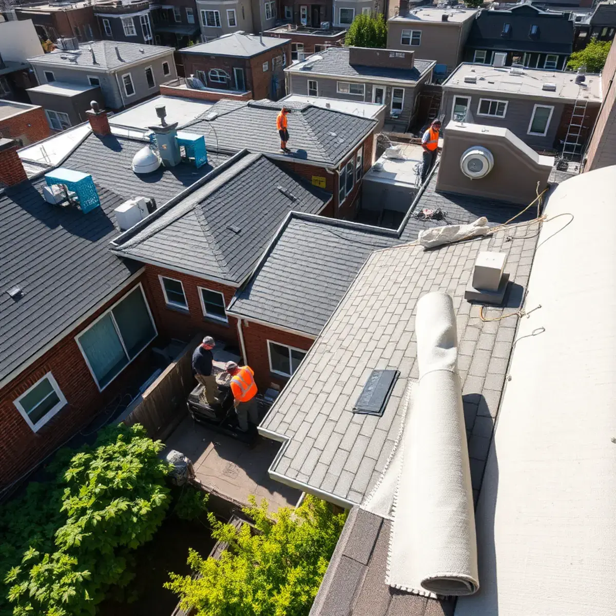 Roof replacement project near Hell's Kitchen, NY