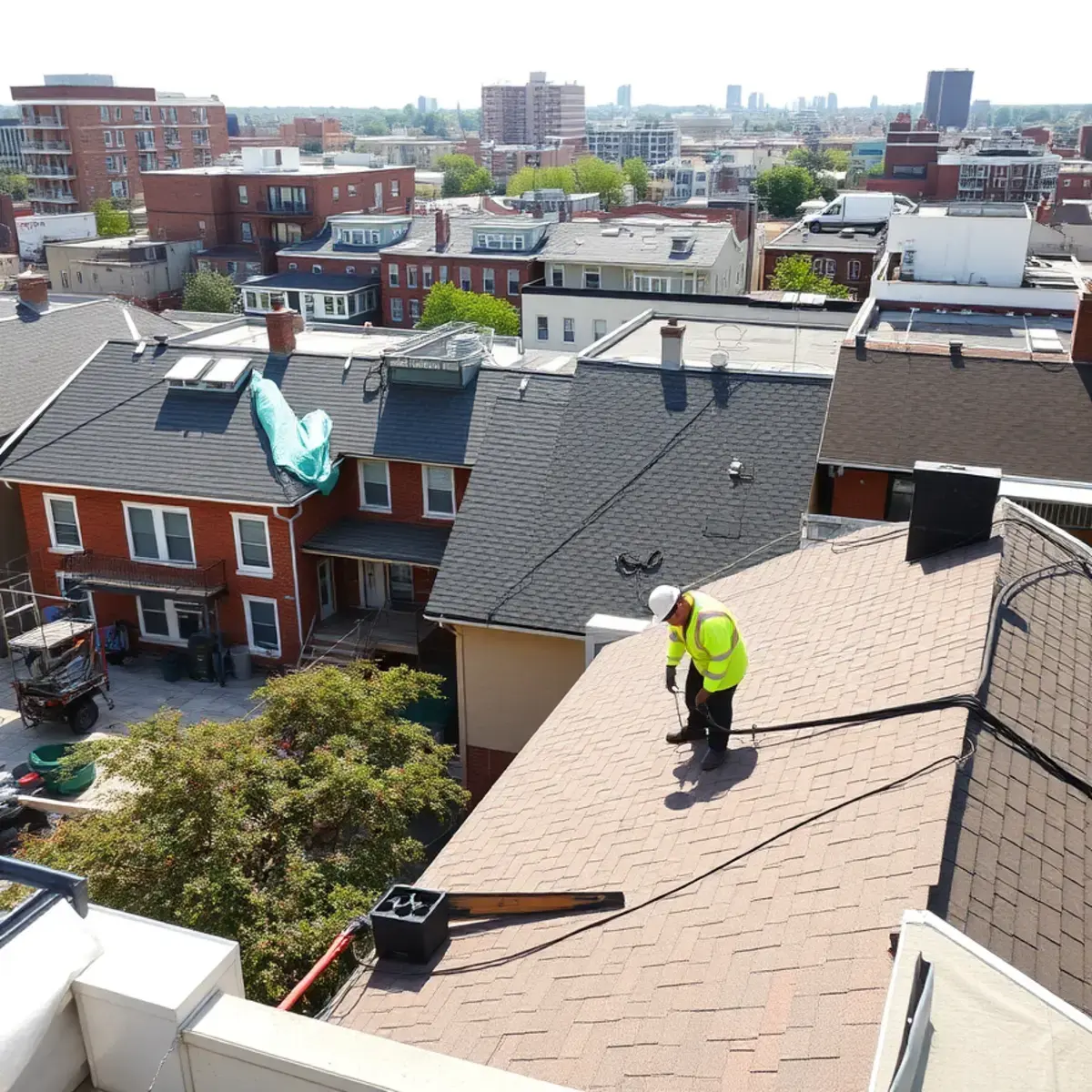 Roof replacement project near Highbridge, NY
