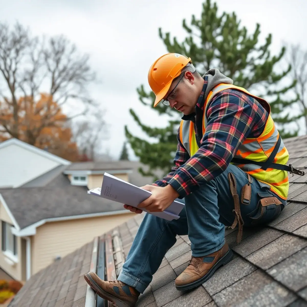 Storm damage roof repair near Highland, NY
