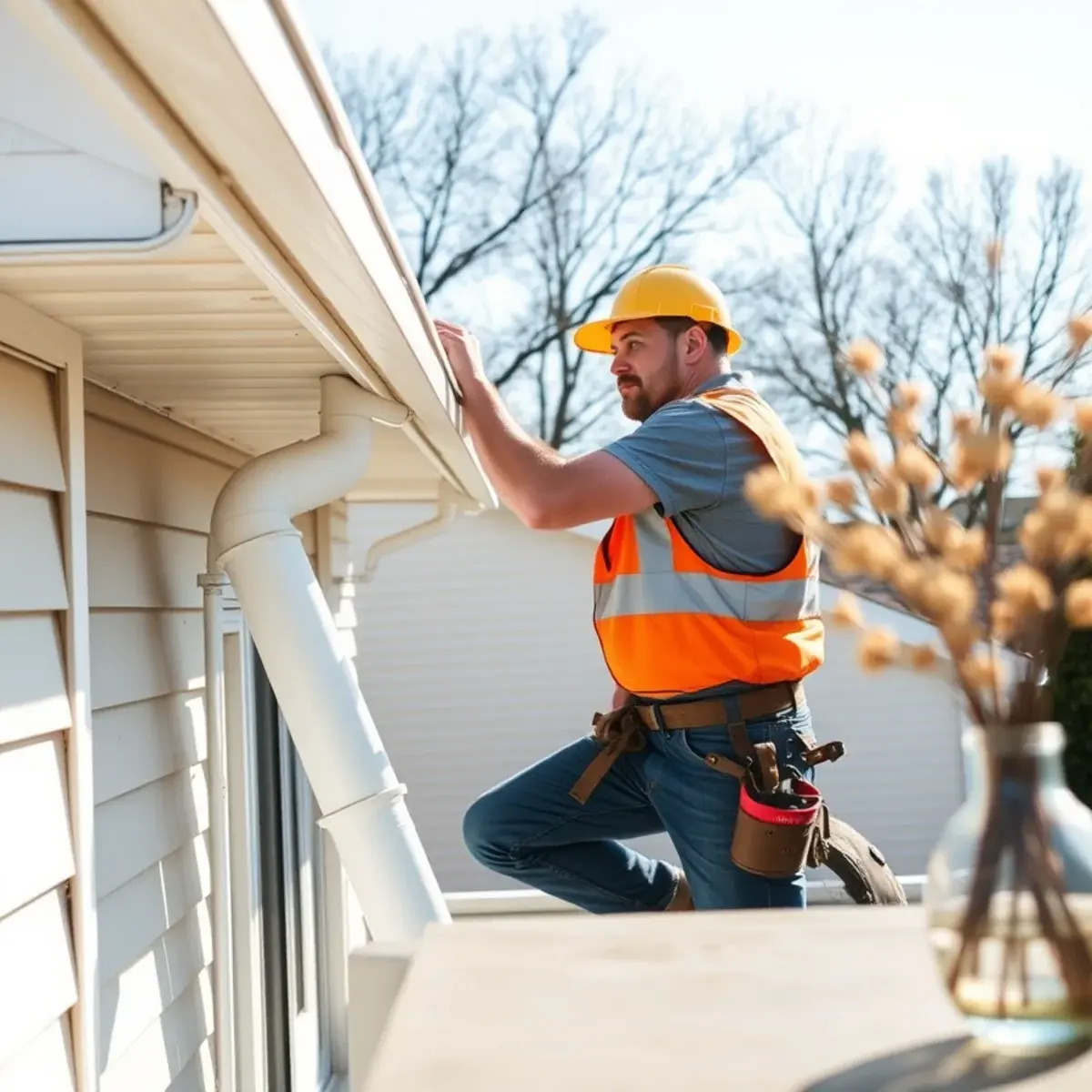 Gutter protection and roof drainage work near Holtsville, NY