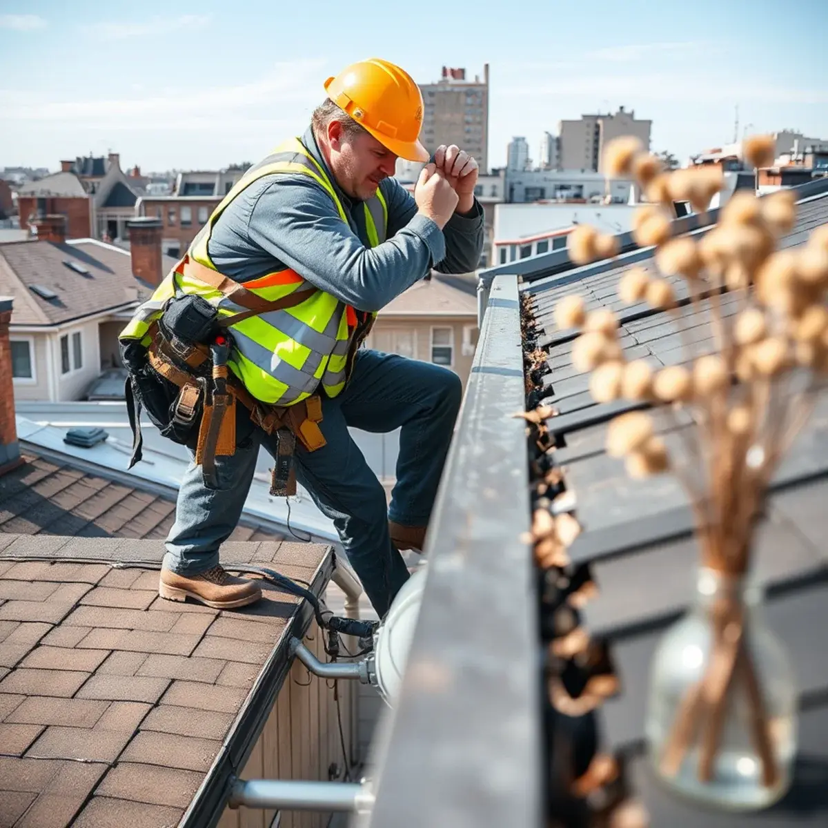 Gutter protection and roof drainage work near Howard Beach, NY