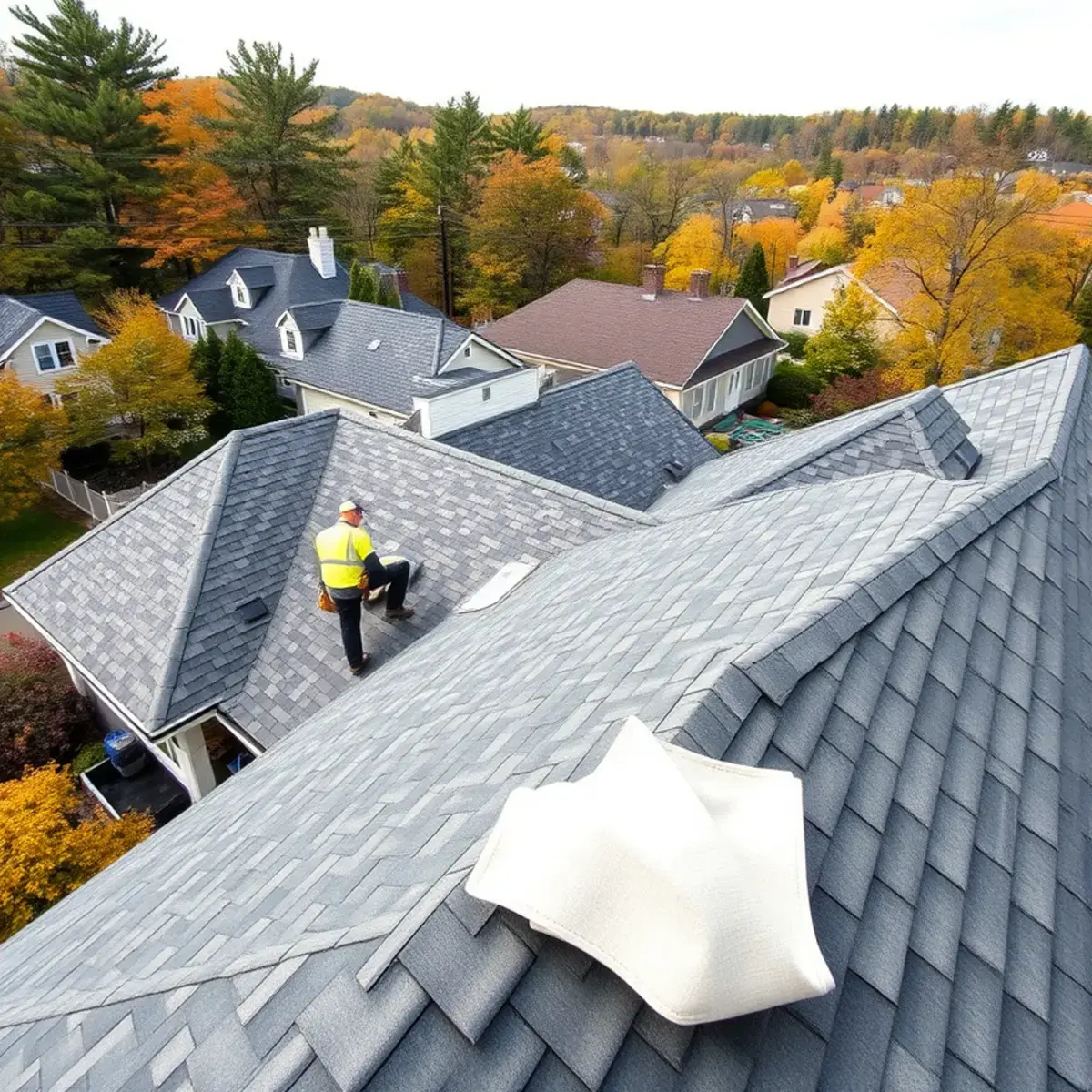 Roof replacement project near Hudson, NY