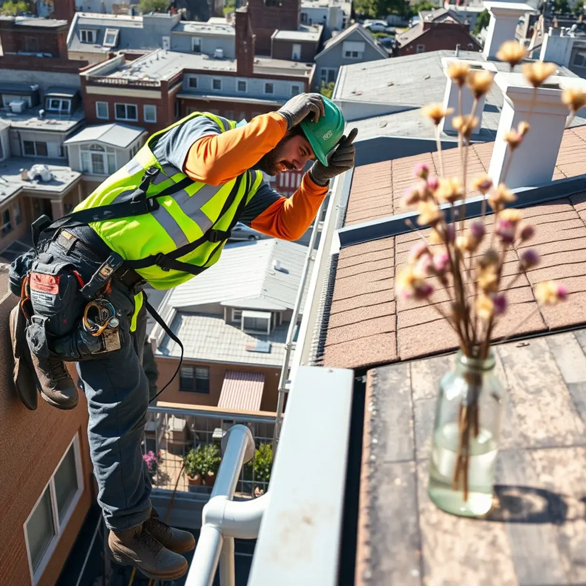Gutter protection and roof drainage work near Huguenot, NY