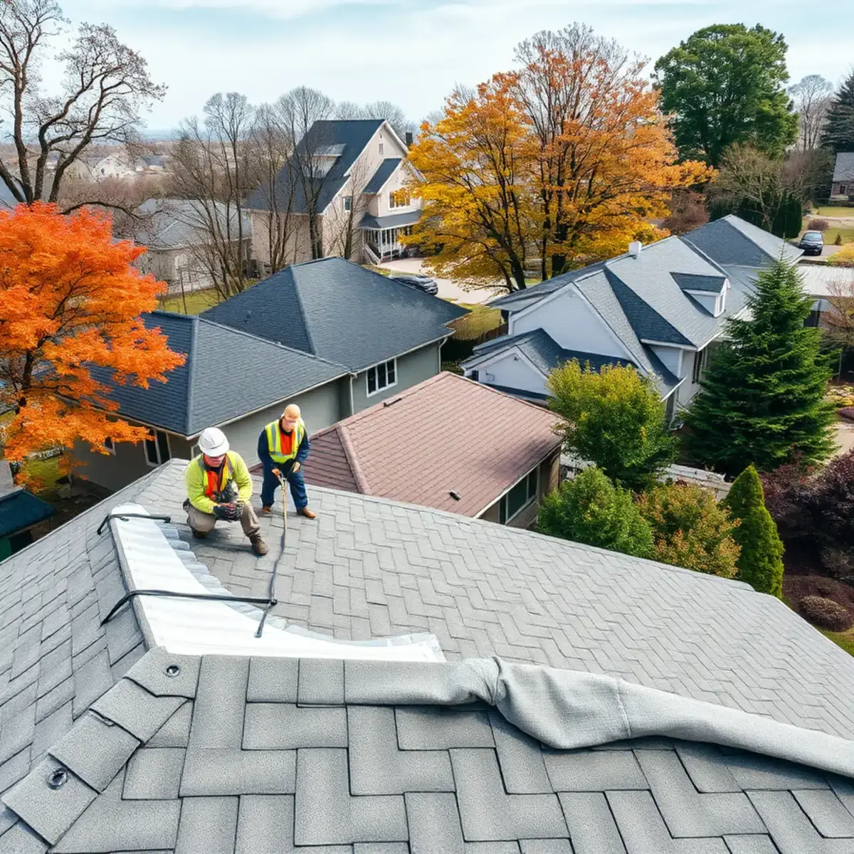 Roof replacement project near Hyde Park, NY