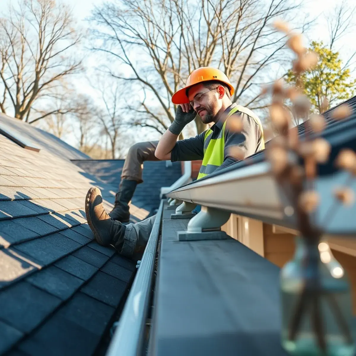 Gutter protection and roof drainage work near Hyde Park, NY