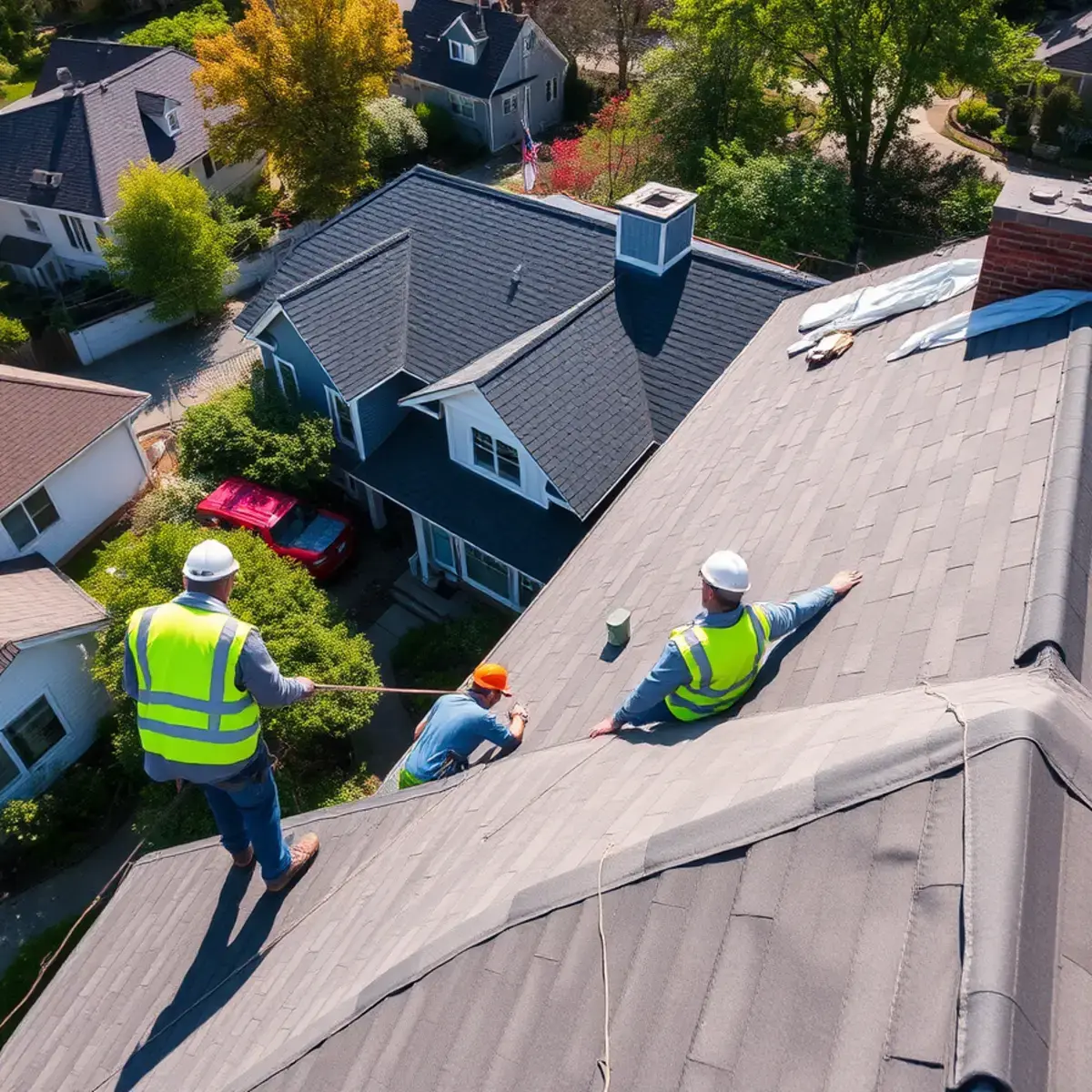 Roof replacement project near Irvington, NY