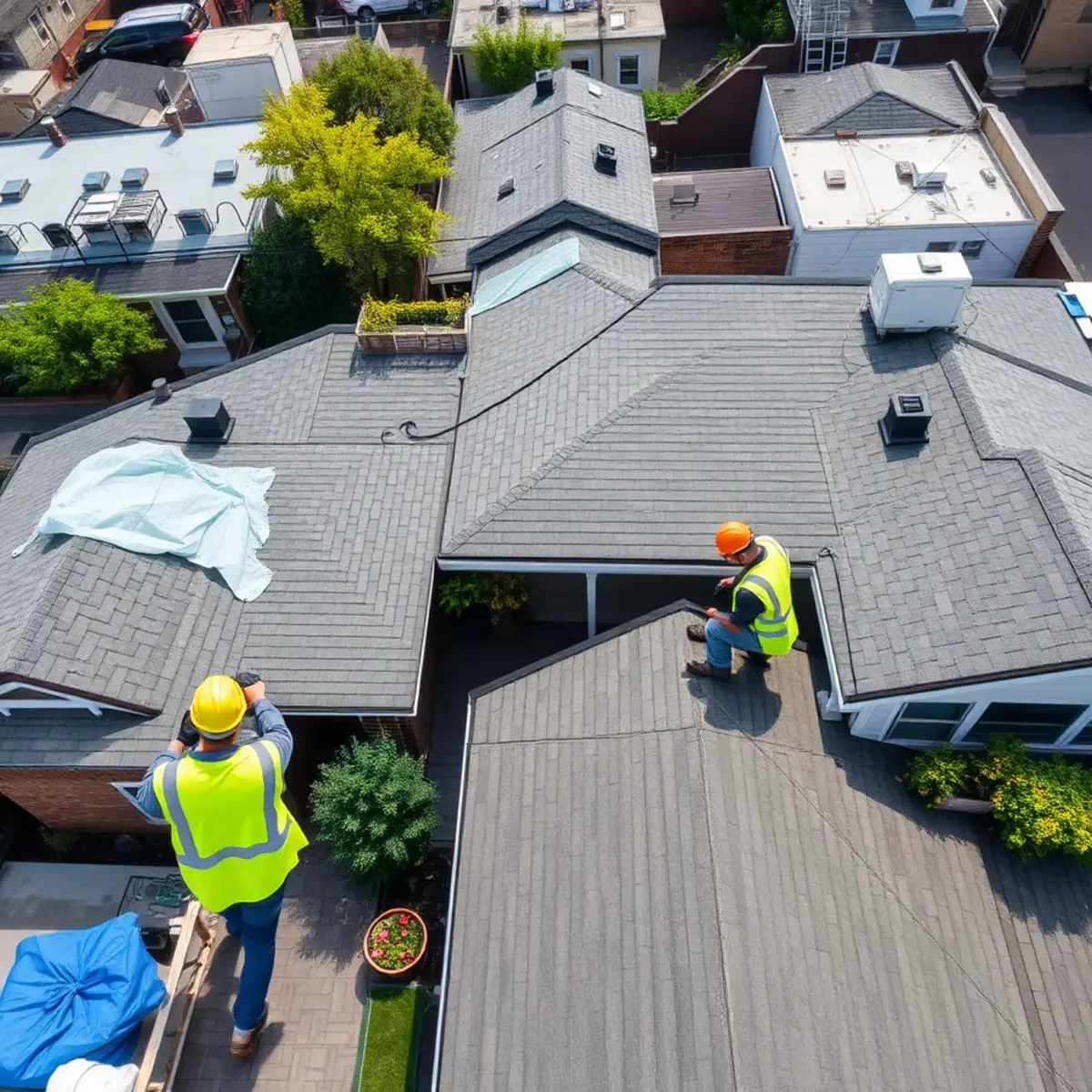 Roof replacement project near Jamaica, NY