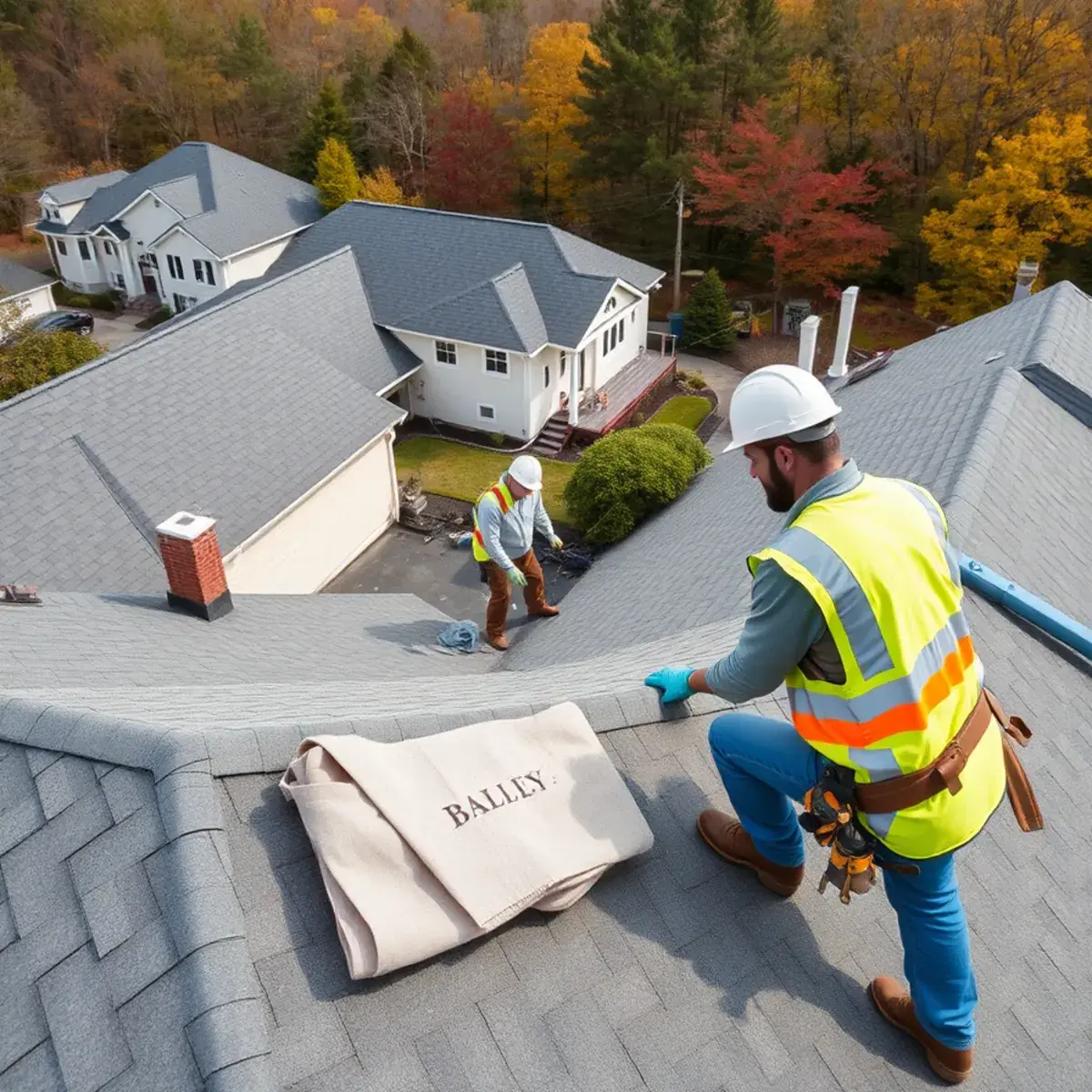 Roof replacement project near Kent, NY