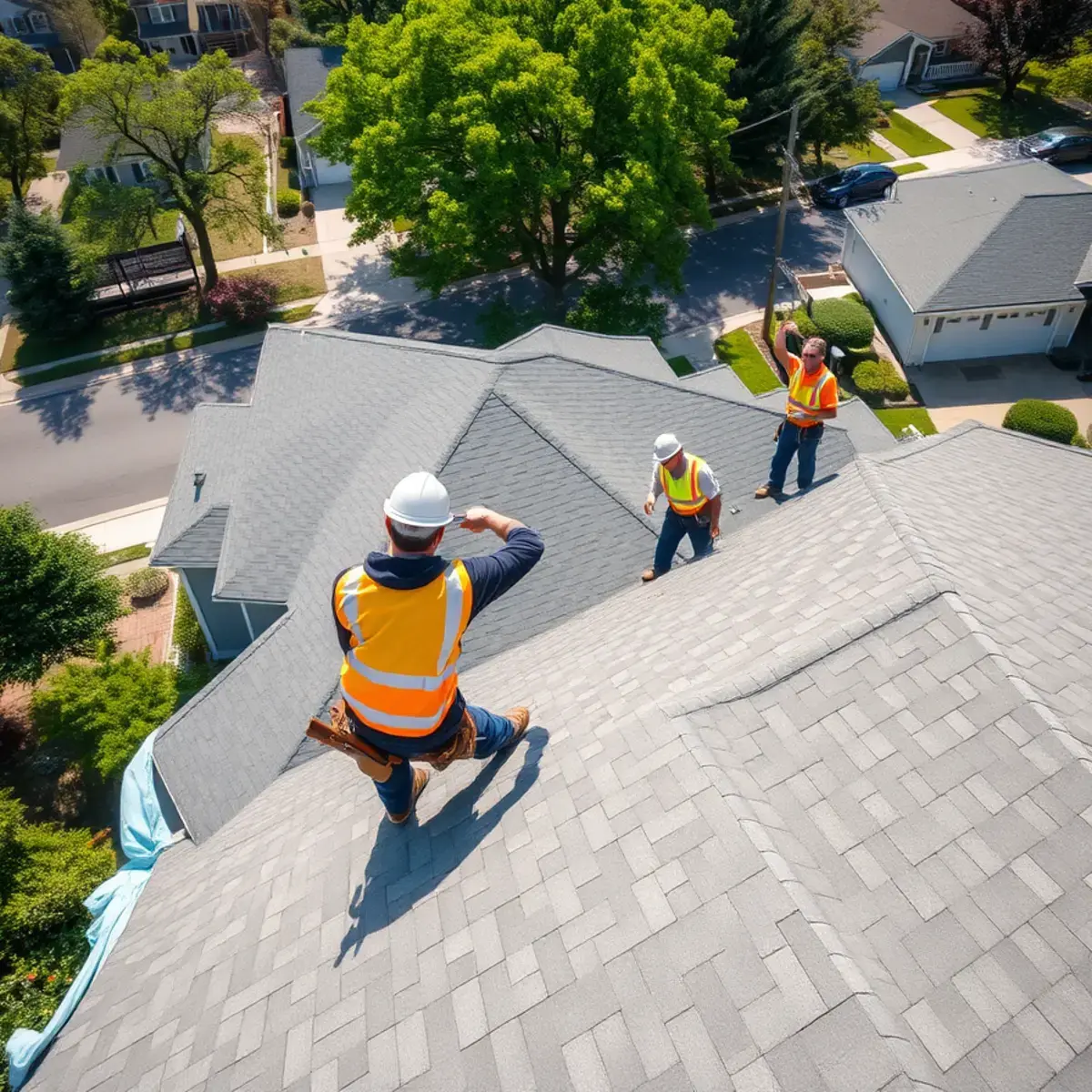 Roof replacement project near Kings Park, NY