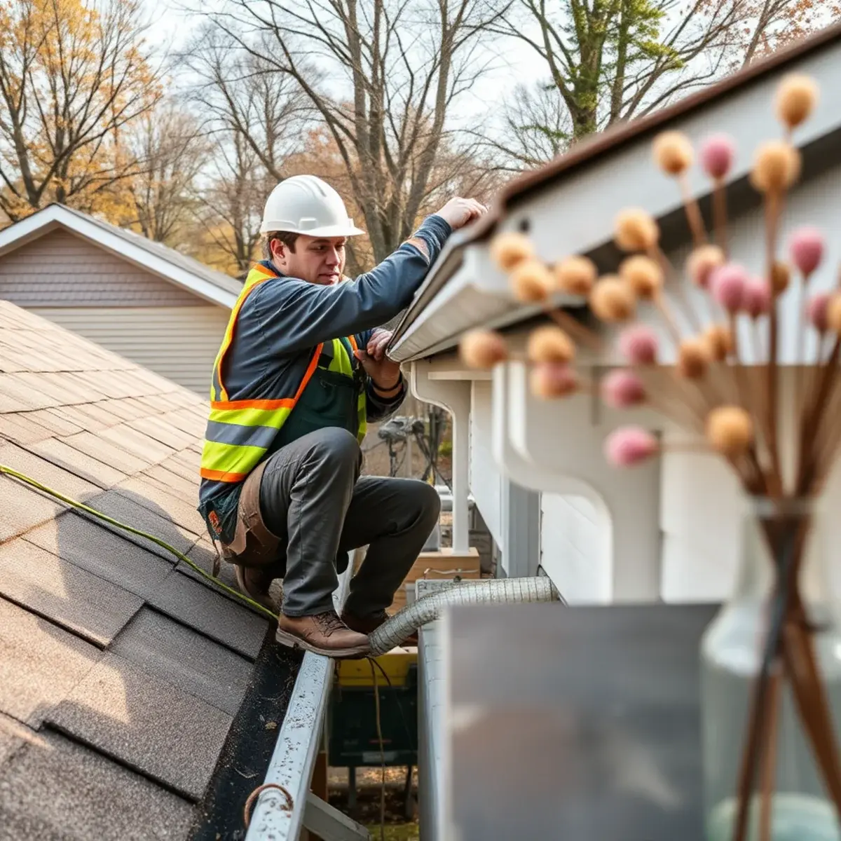 Gutter protection and roof drainage work near Kingston, NY