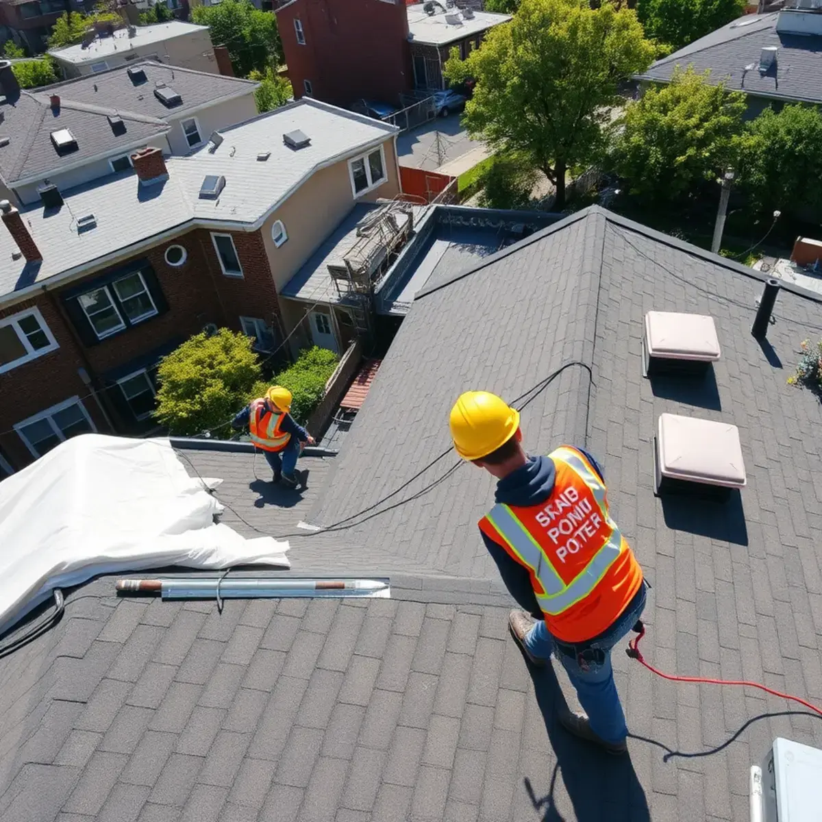 Roof replacement project near Laurelton, NY