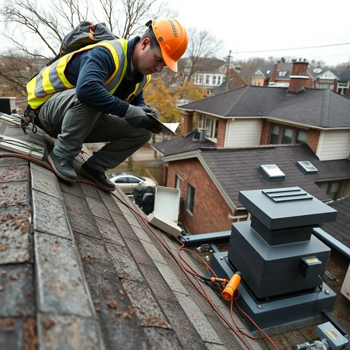 Storm damage roof repair near Laurelton, NY