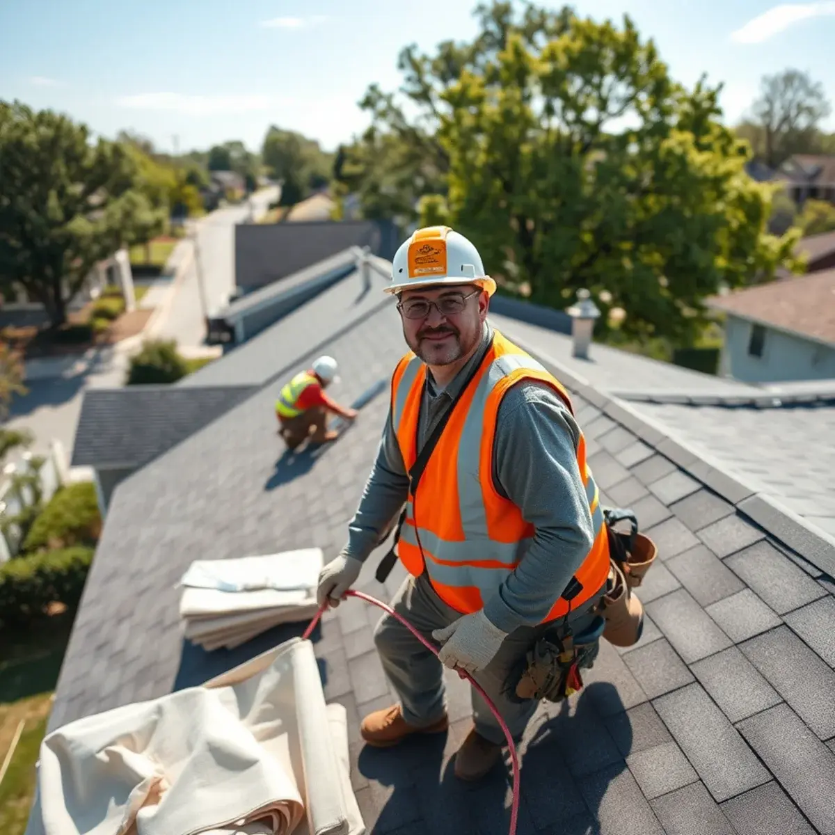 Roof replacement project near Levittown, NY