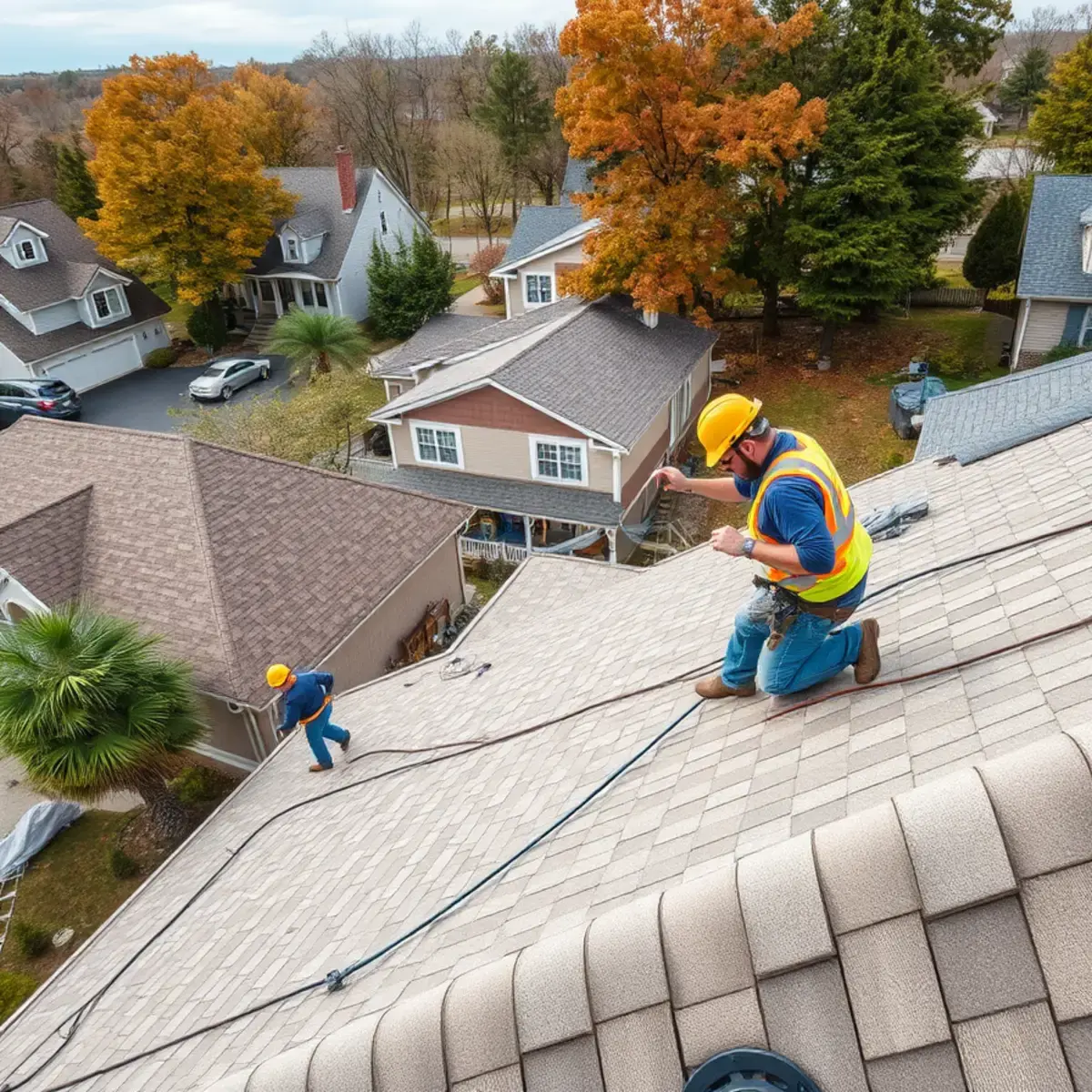 Roof replacement project near Lockport, NY
