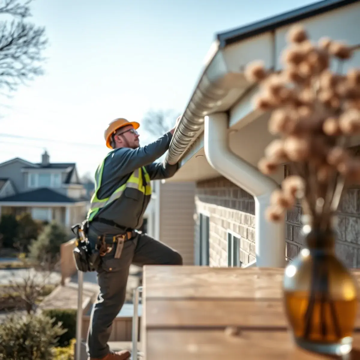 Gutter protection and roof drainage work near Long Beach, NY