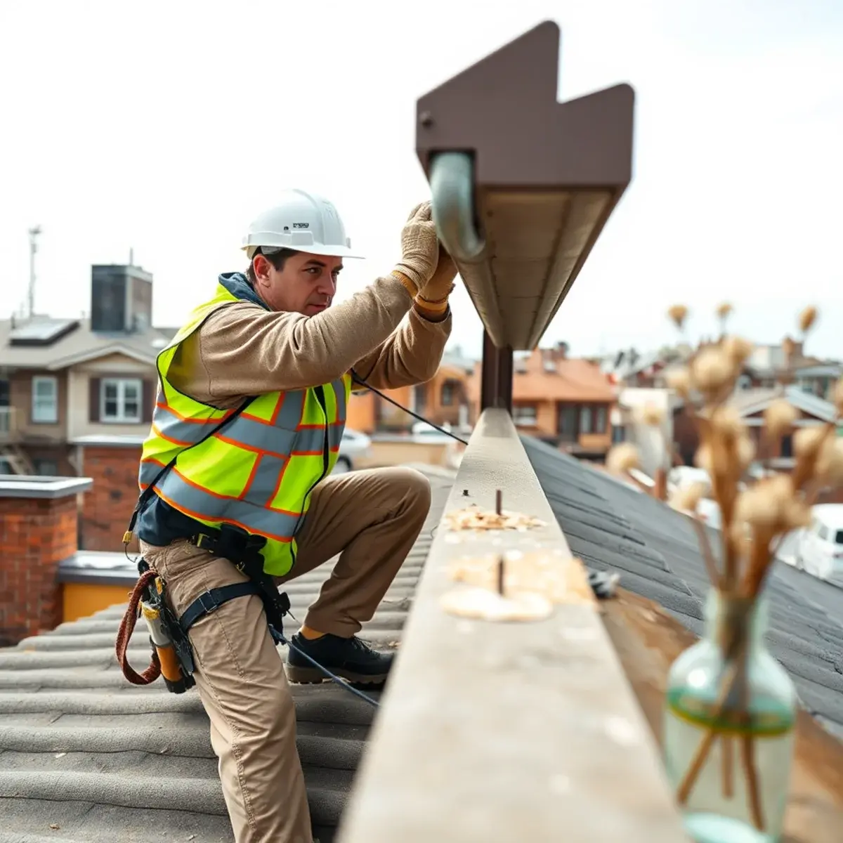 Gutter protection and roof drainage work near Long Island City, NY