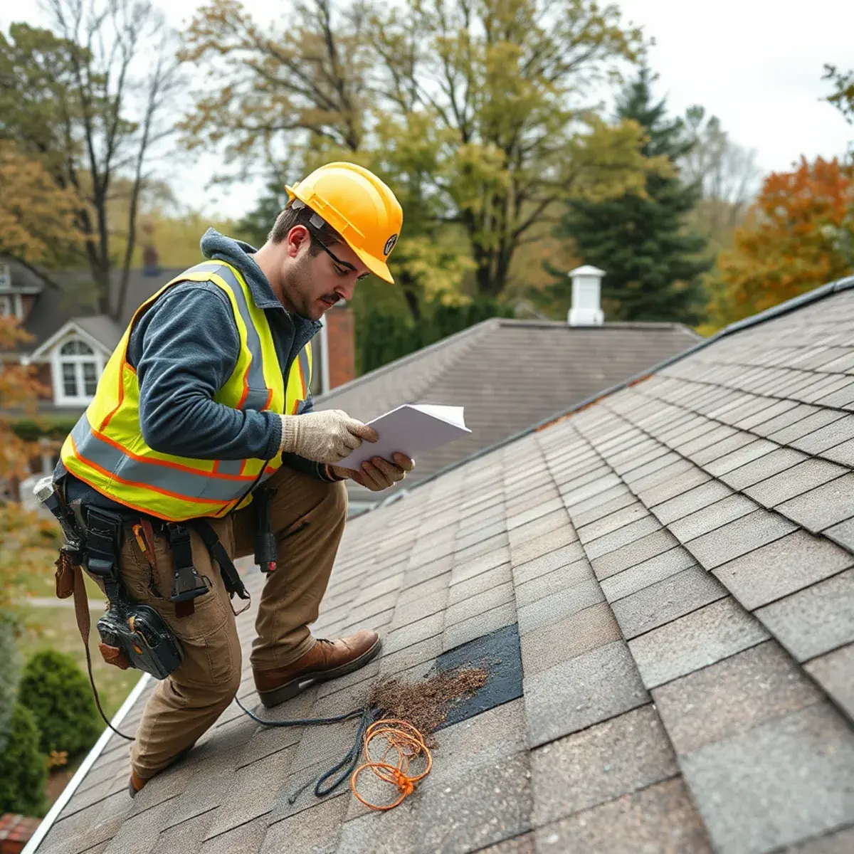 Storm damage roof repair near Mahopac, NY