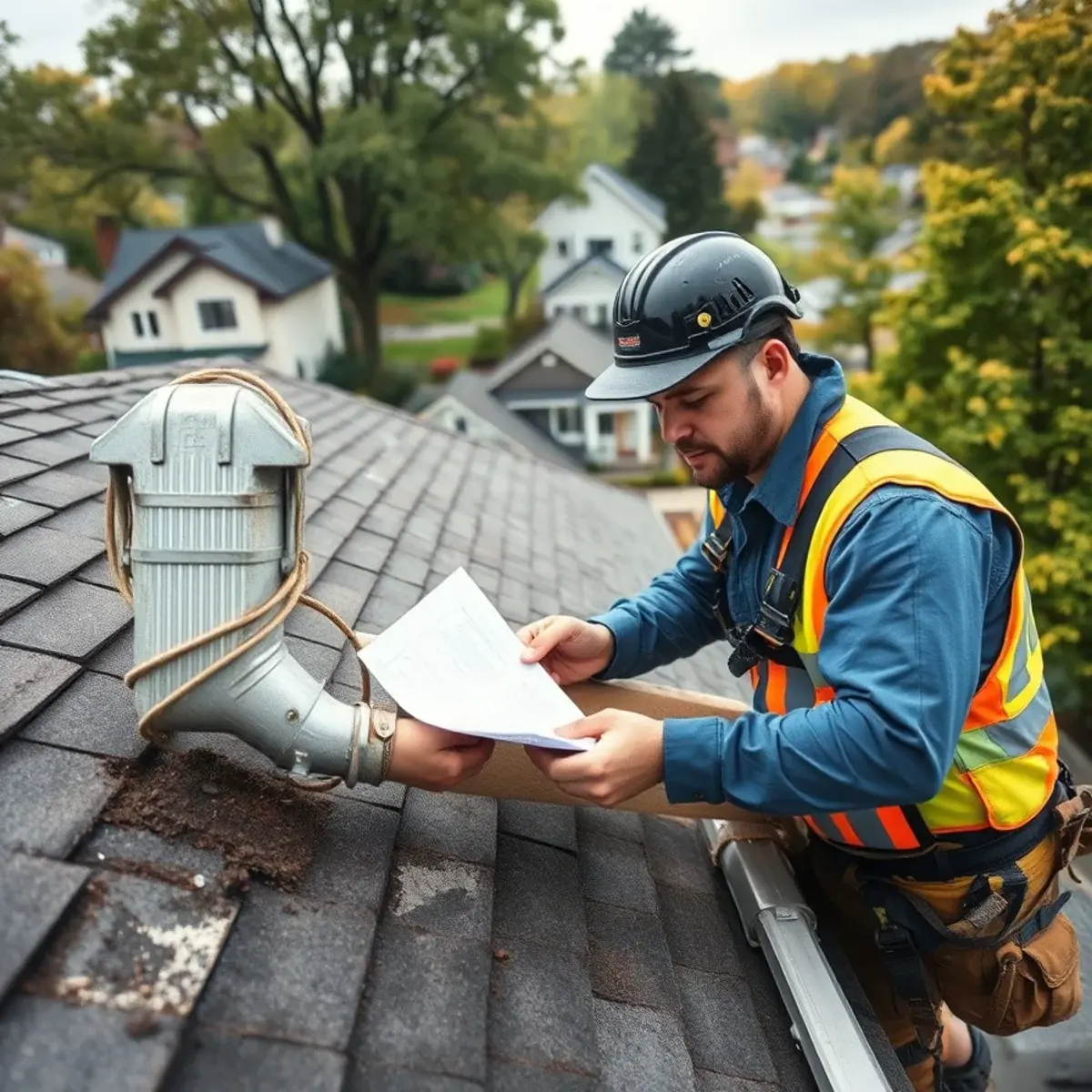 Storm damage roof repair near Mamaroneck, NY
