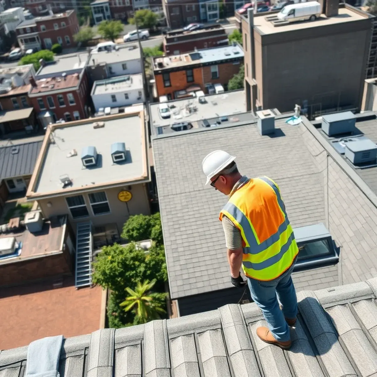 Roof replacement project near Marine Park, NY