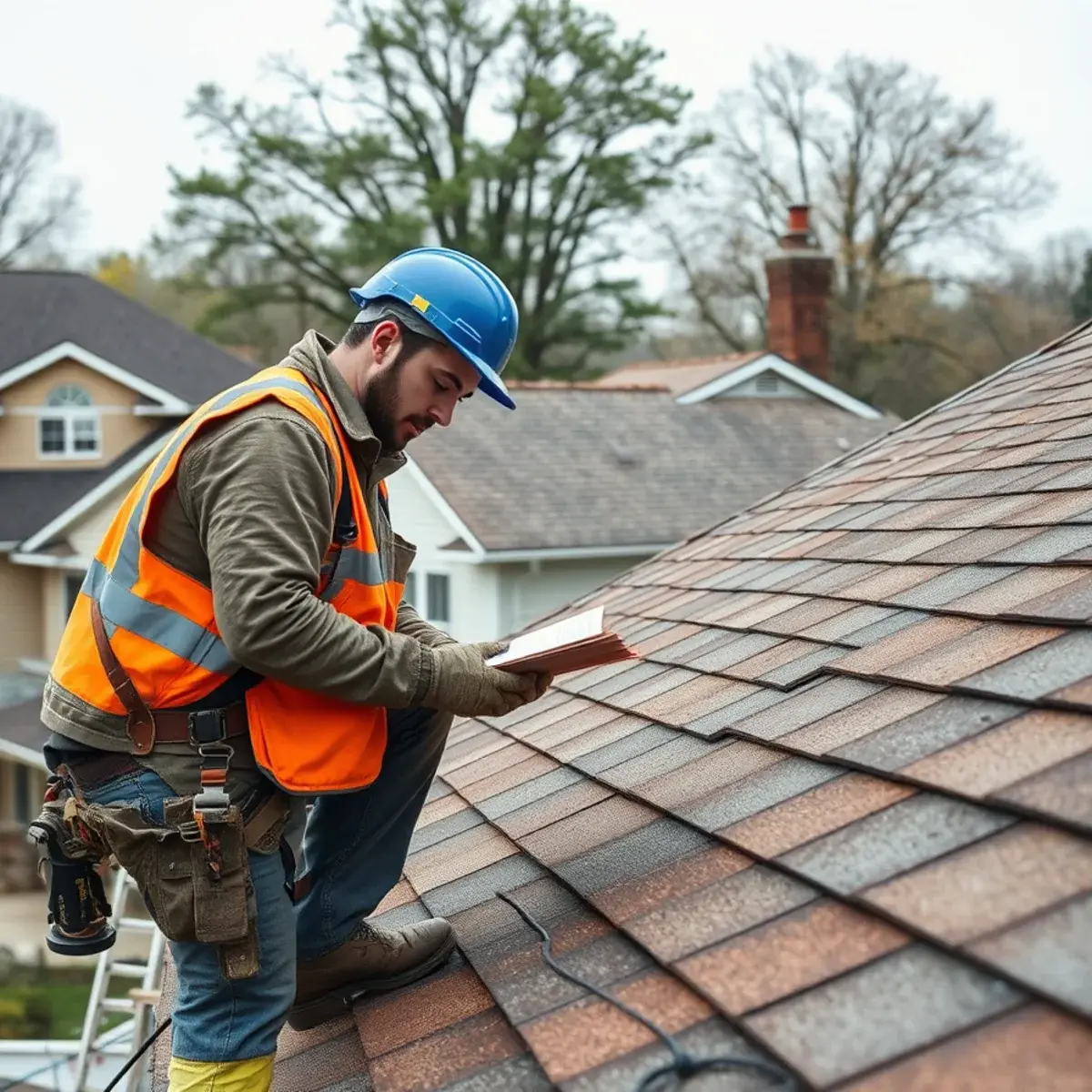 Storm damage roof repair near Marlboro, NY