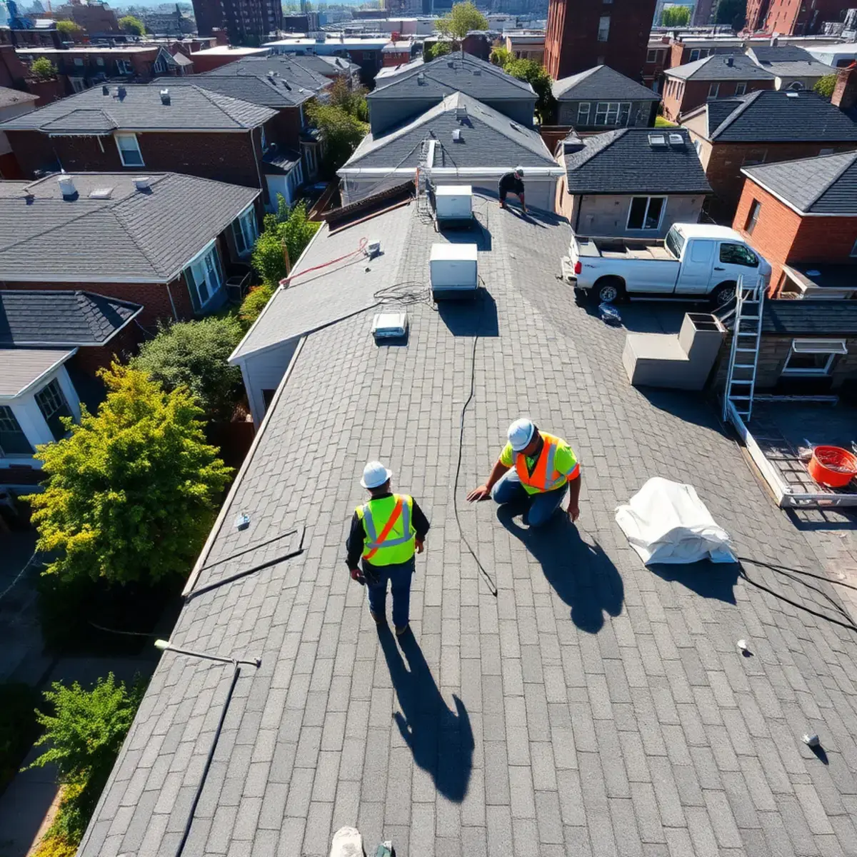 Roof replacement project near Maspeth, NY