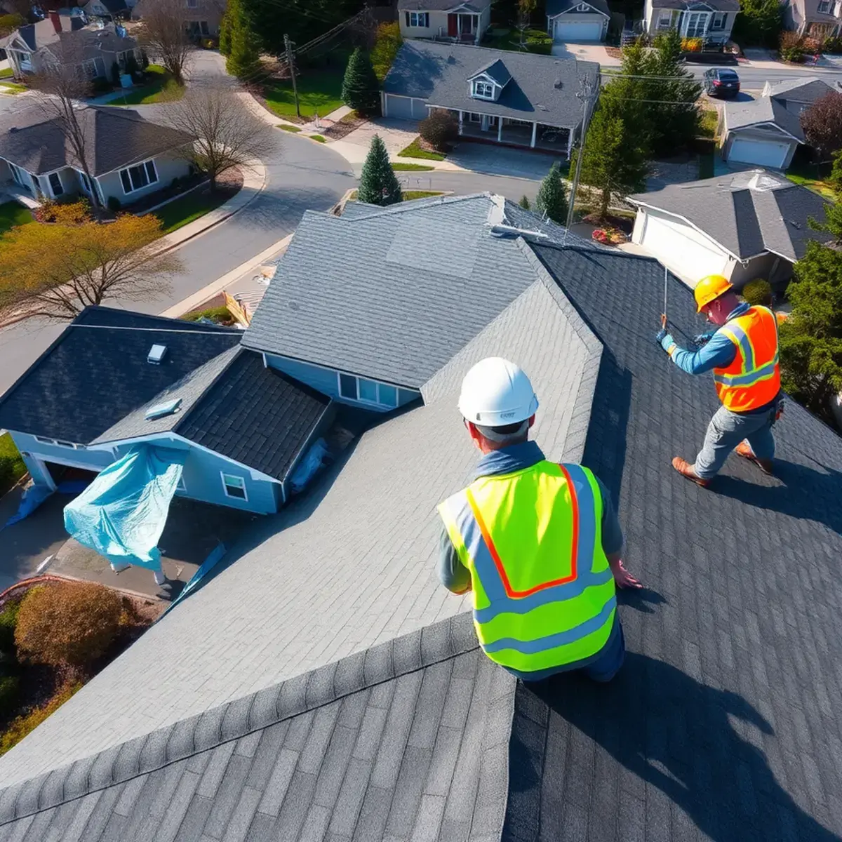 Roof replacement project near Massapequa Park, NY