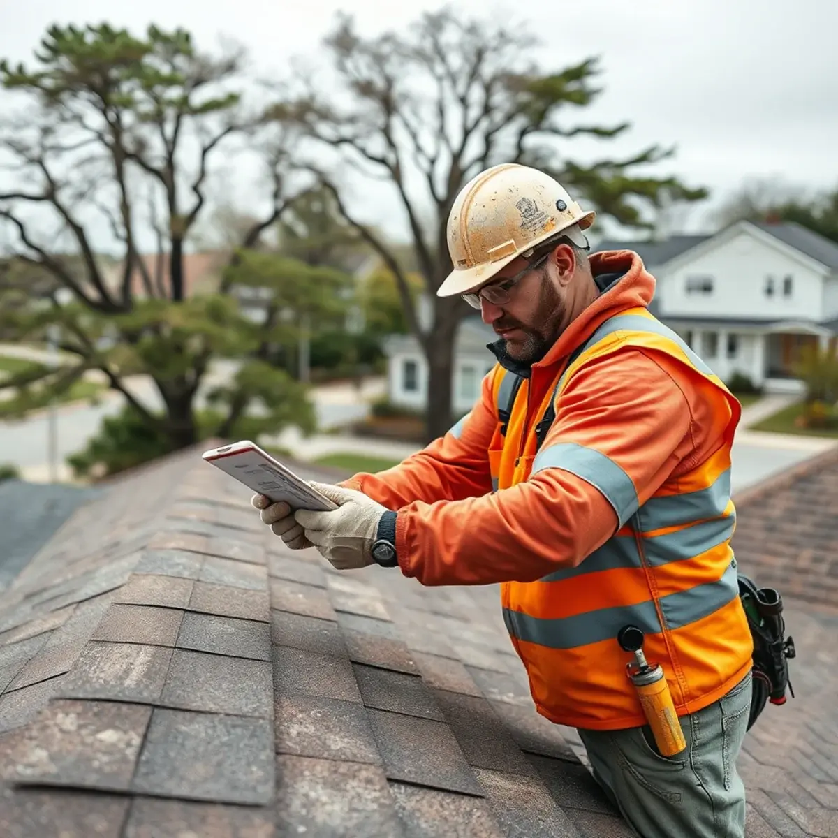 Storm damage roof repair near Mastic Beach, NY